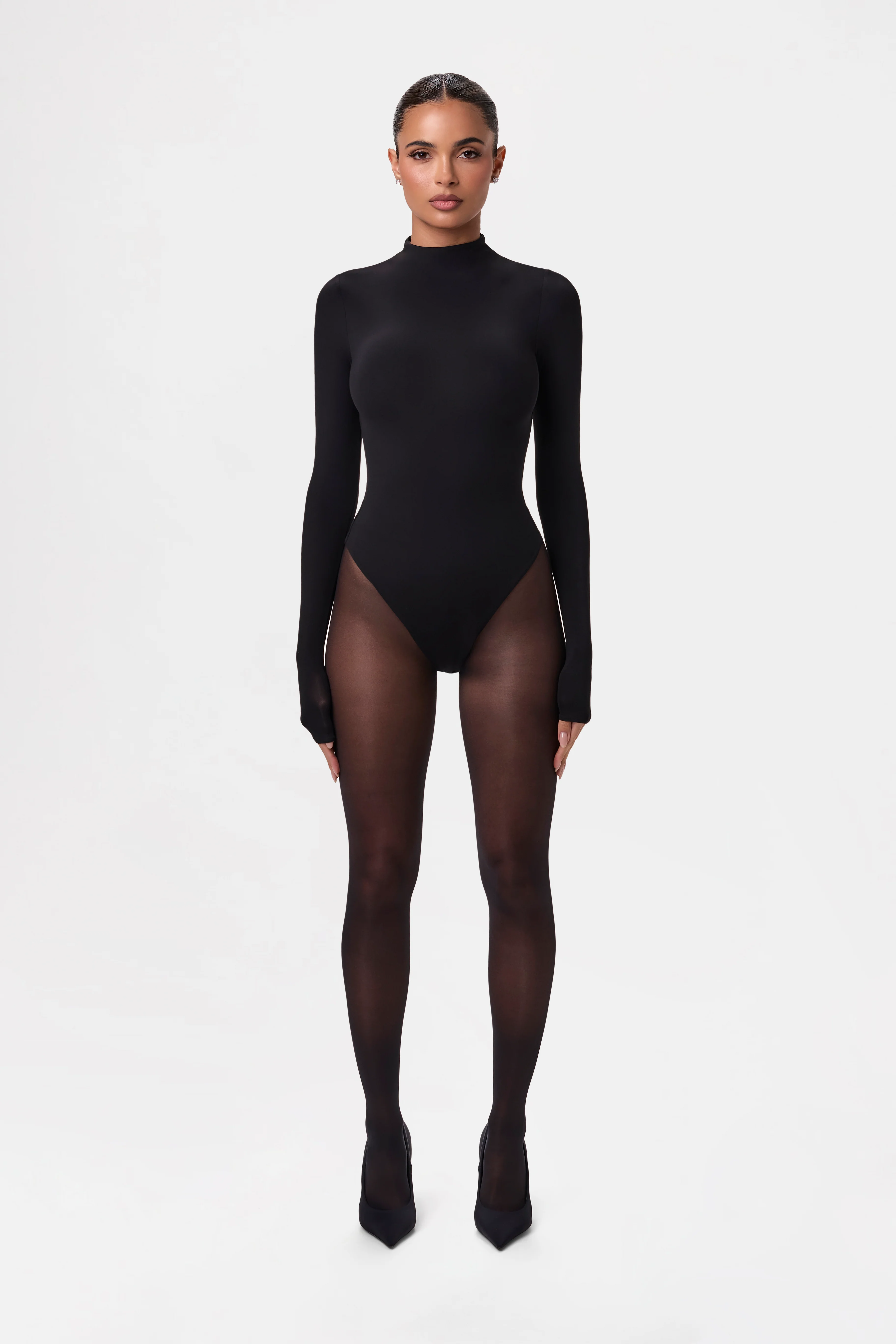 Naked Mock Neck Bodysuit - Image 9
