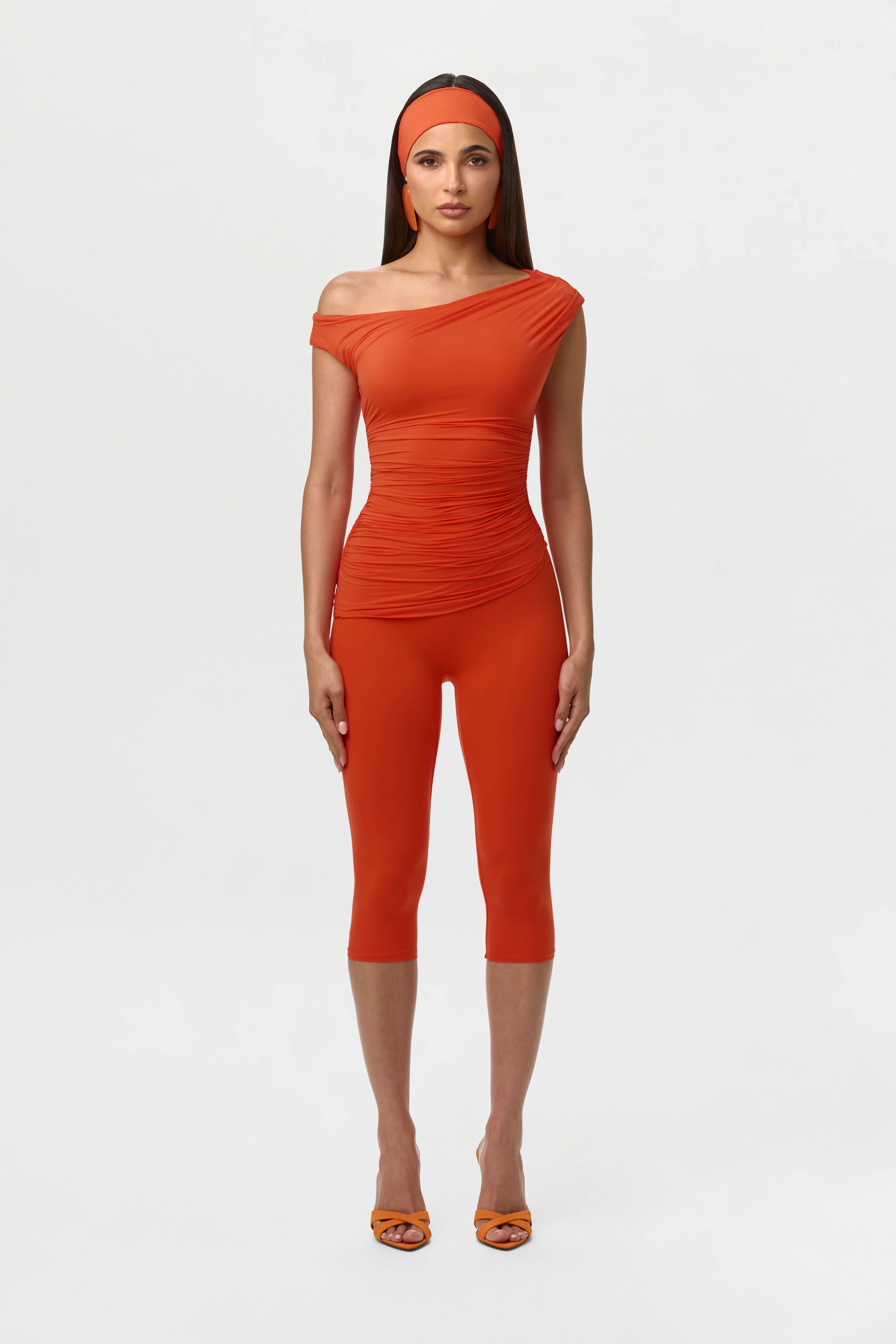 Naked Off-Shoulder Ruched Top - Image 12