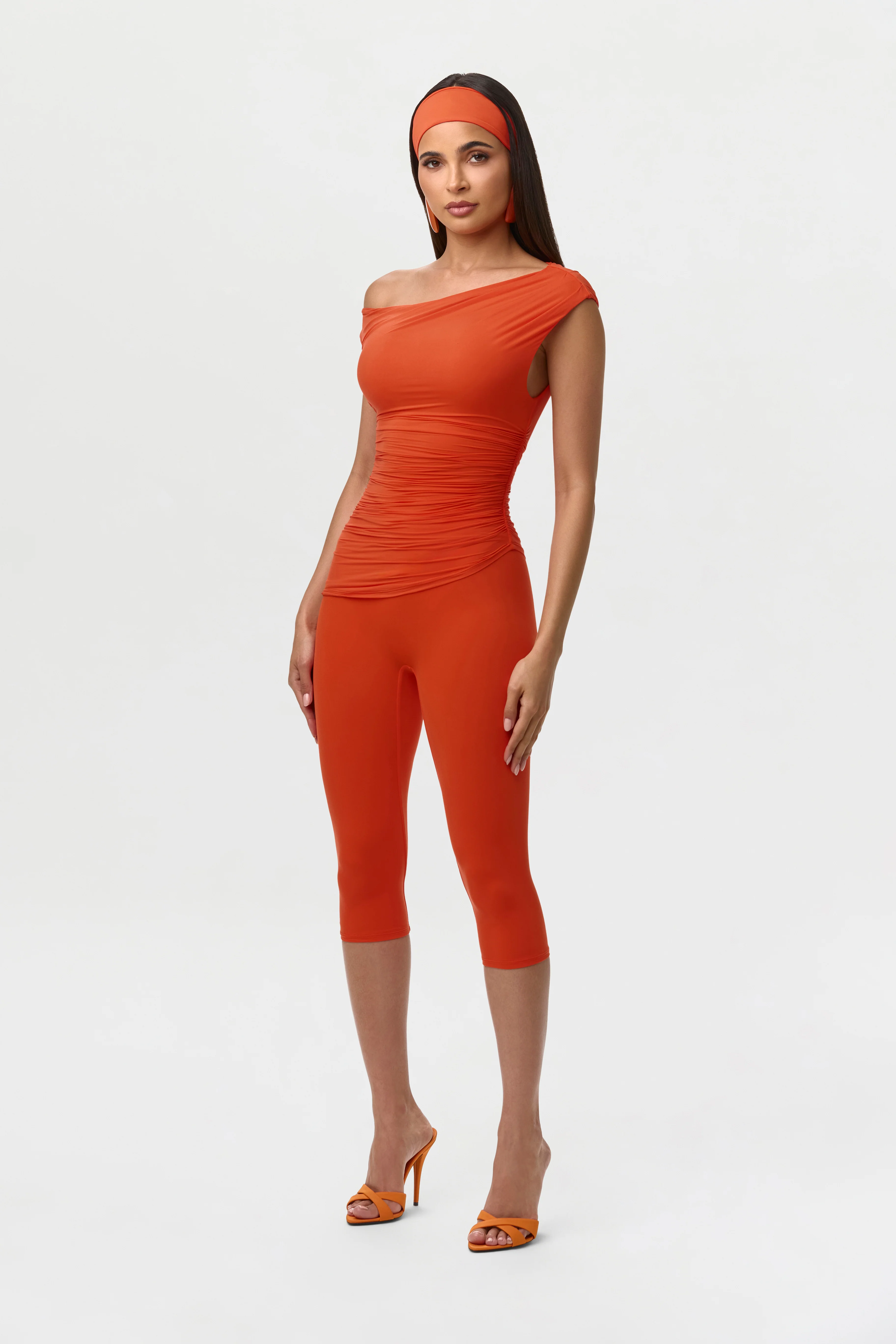 Naked Off-Shoulder Ruched Top - Image 14