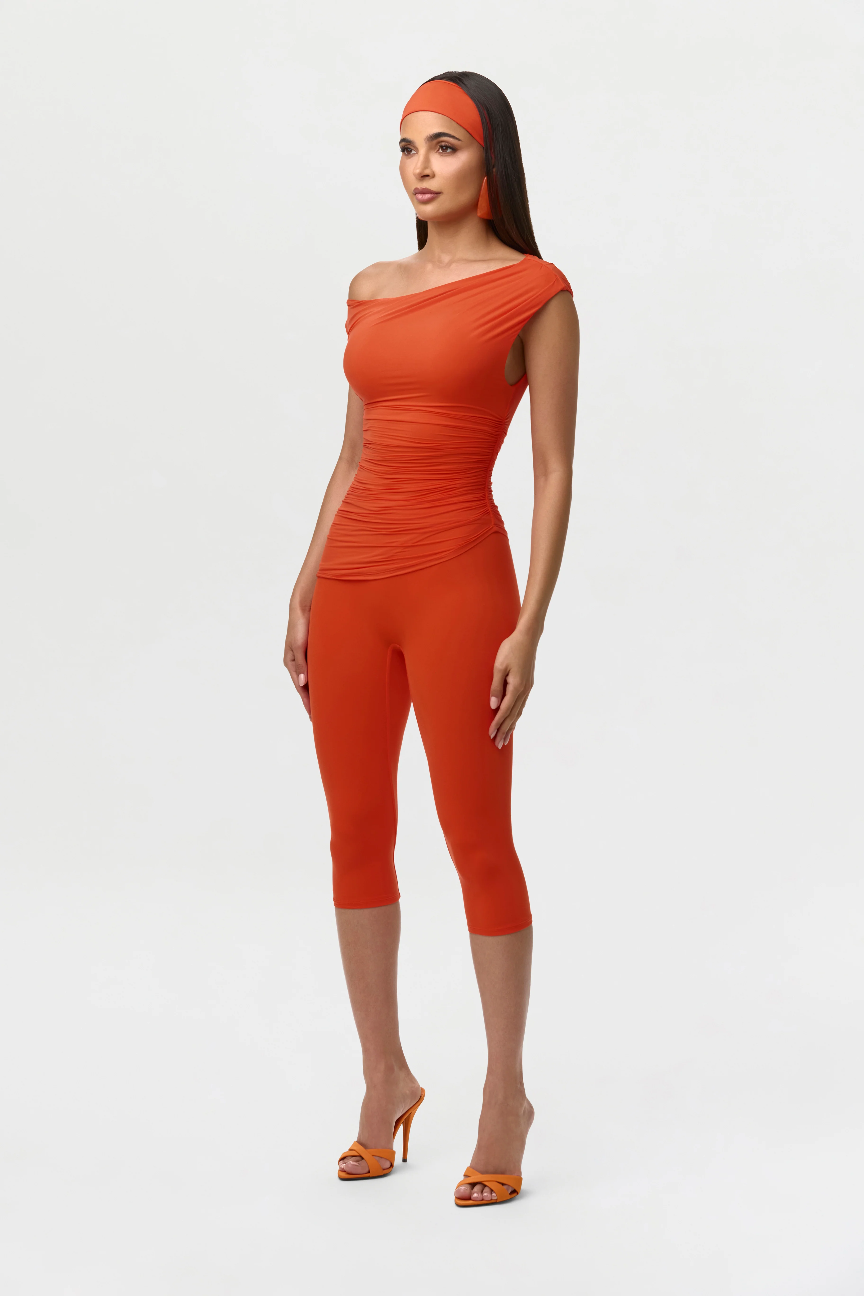 Naked Off-Shoulder Ruched Top - Image 15