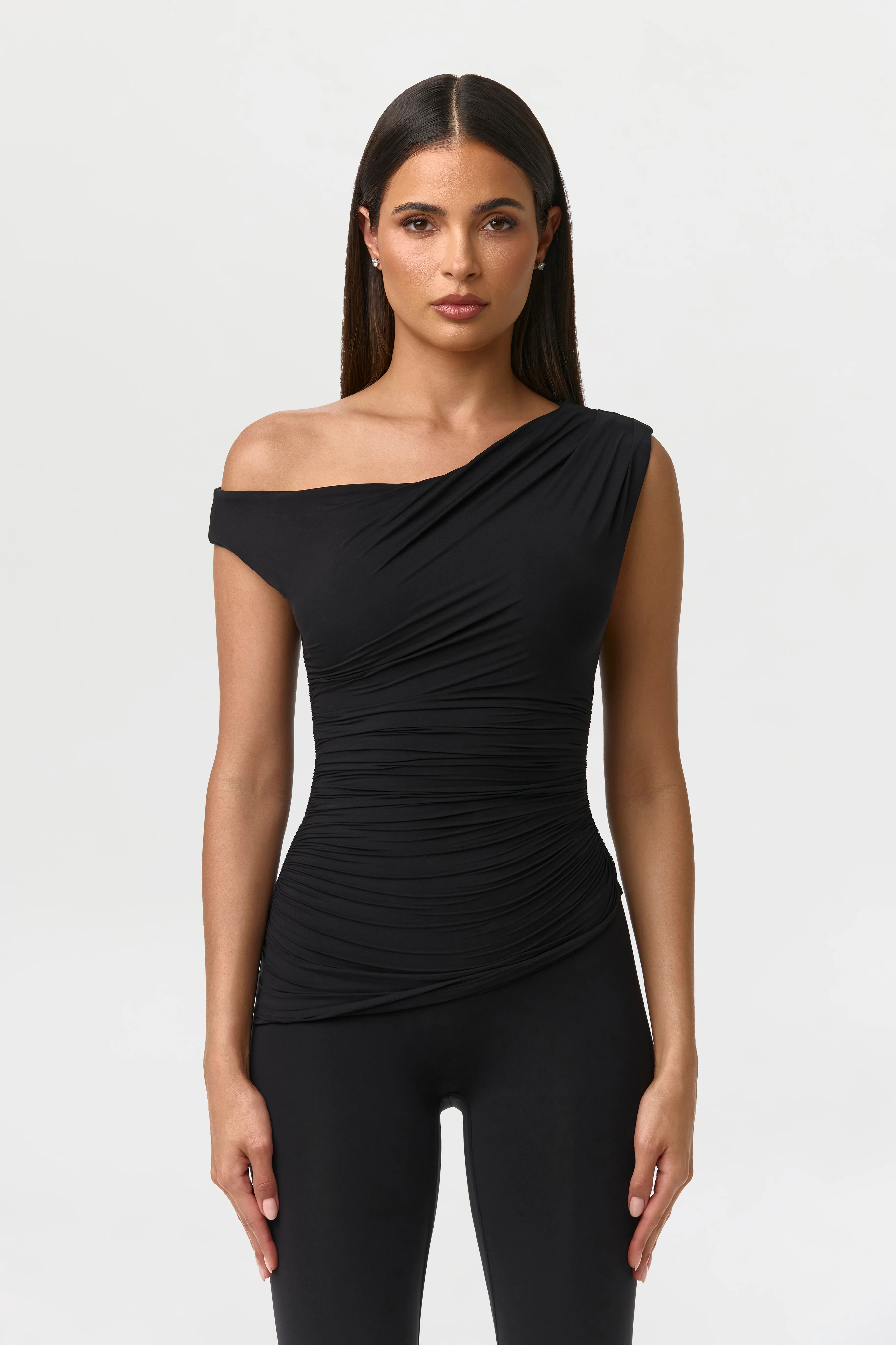 Naked Off-Shoulder Ruched Top - Image 6