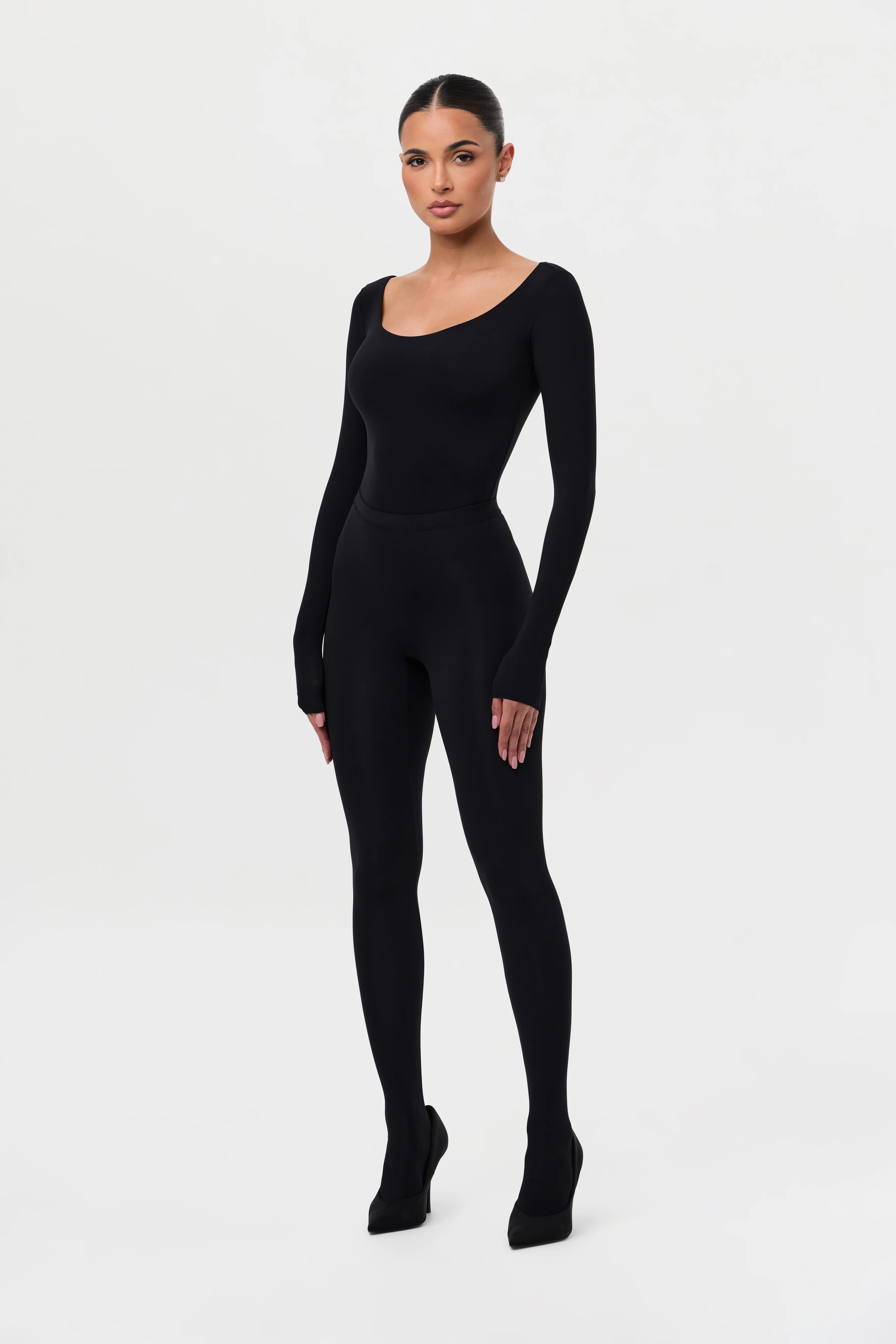 Naked Scoop Neck Bodysuit