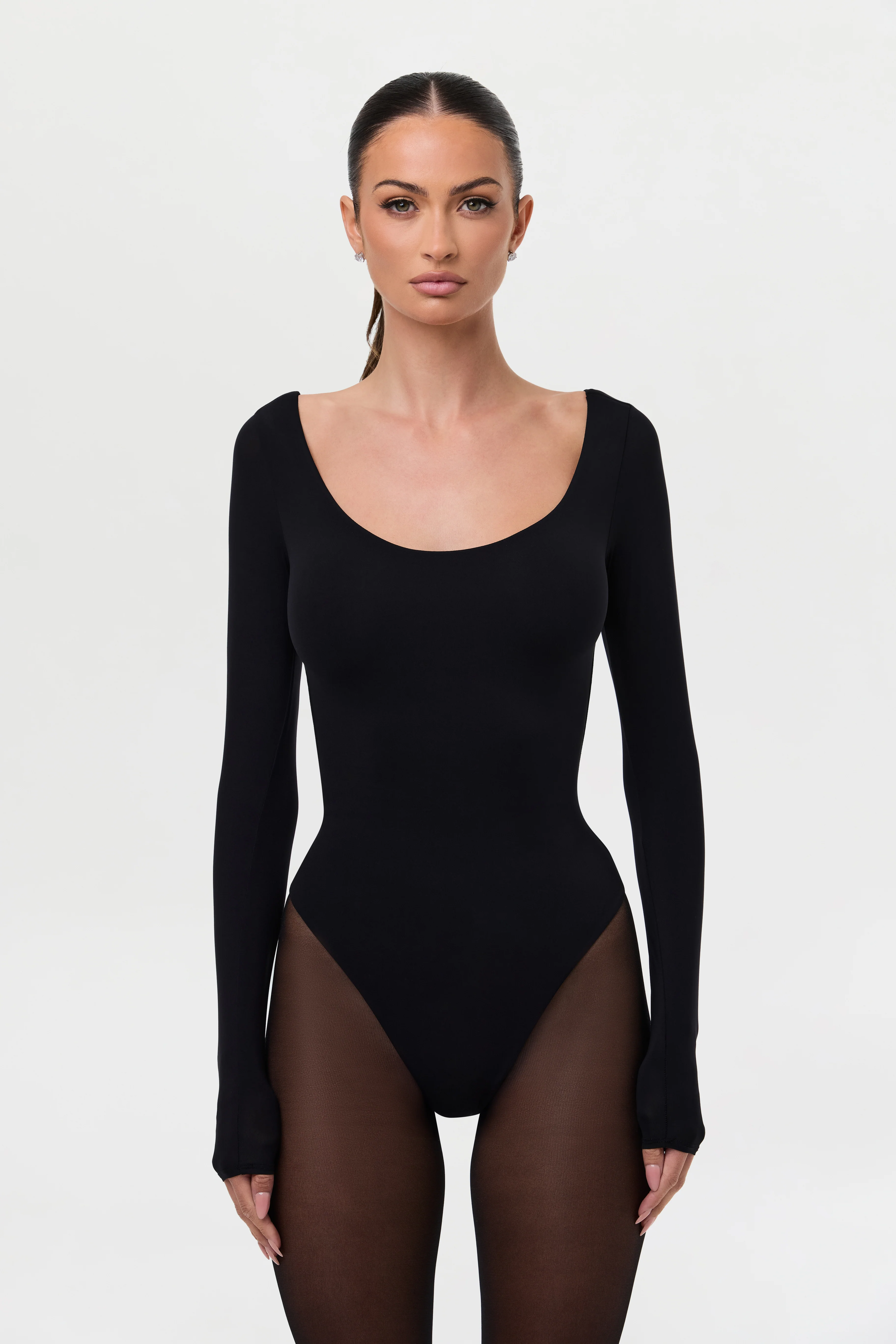 Naked Scoop Neck Bodysuit - Image 3