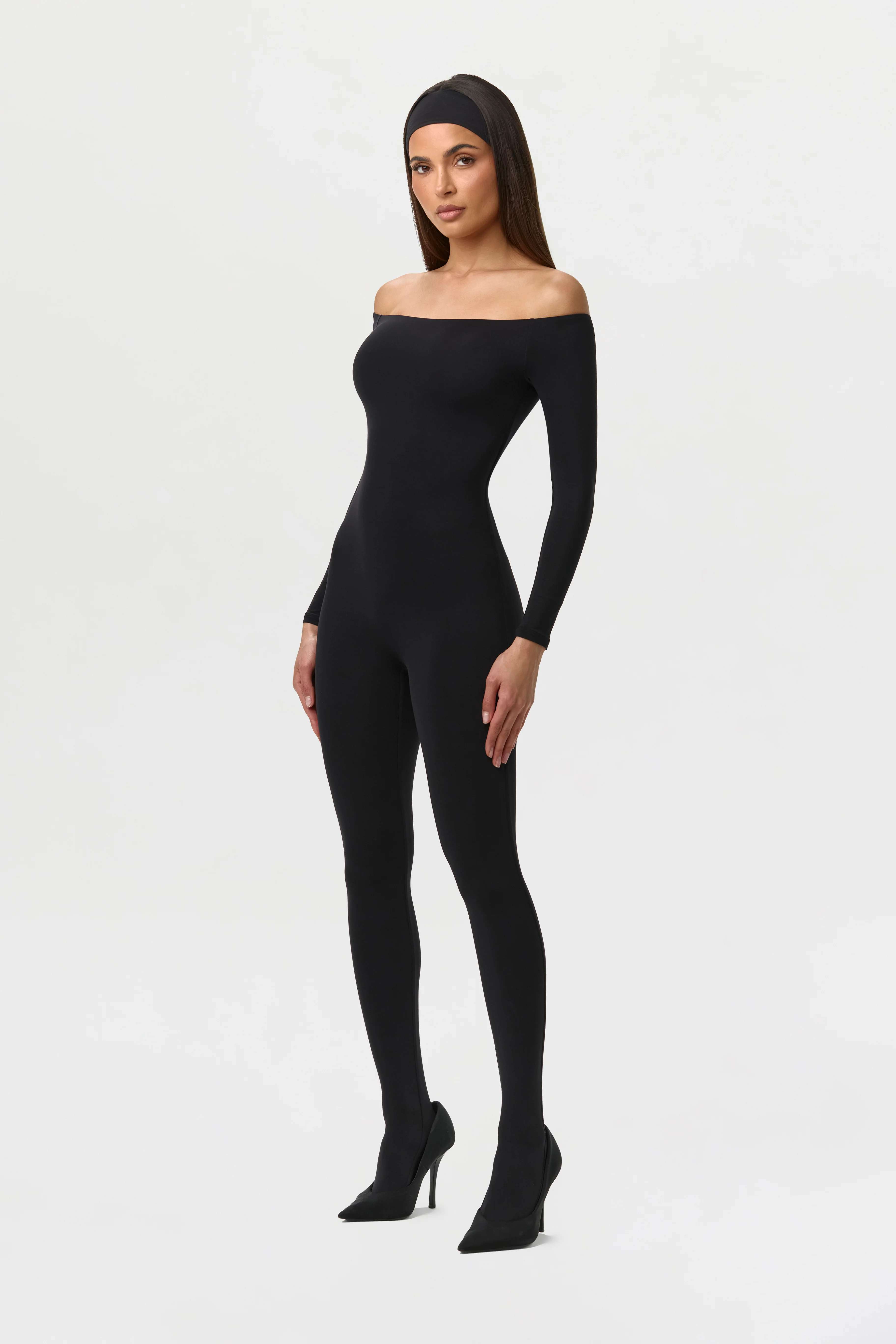 Naked Off-Shoulder Closed Toe Jumpsuit - Image 2