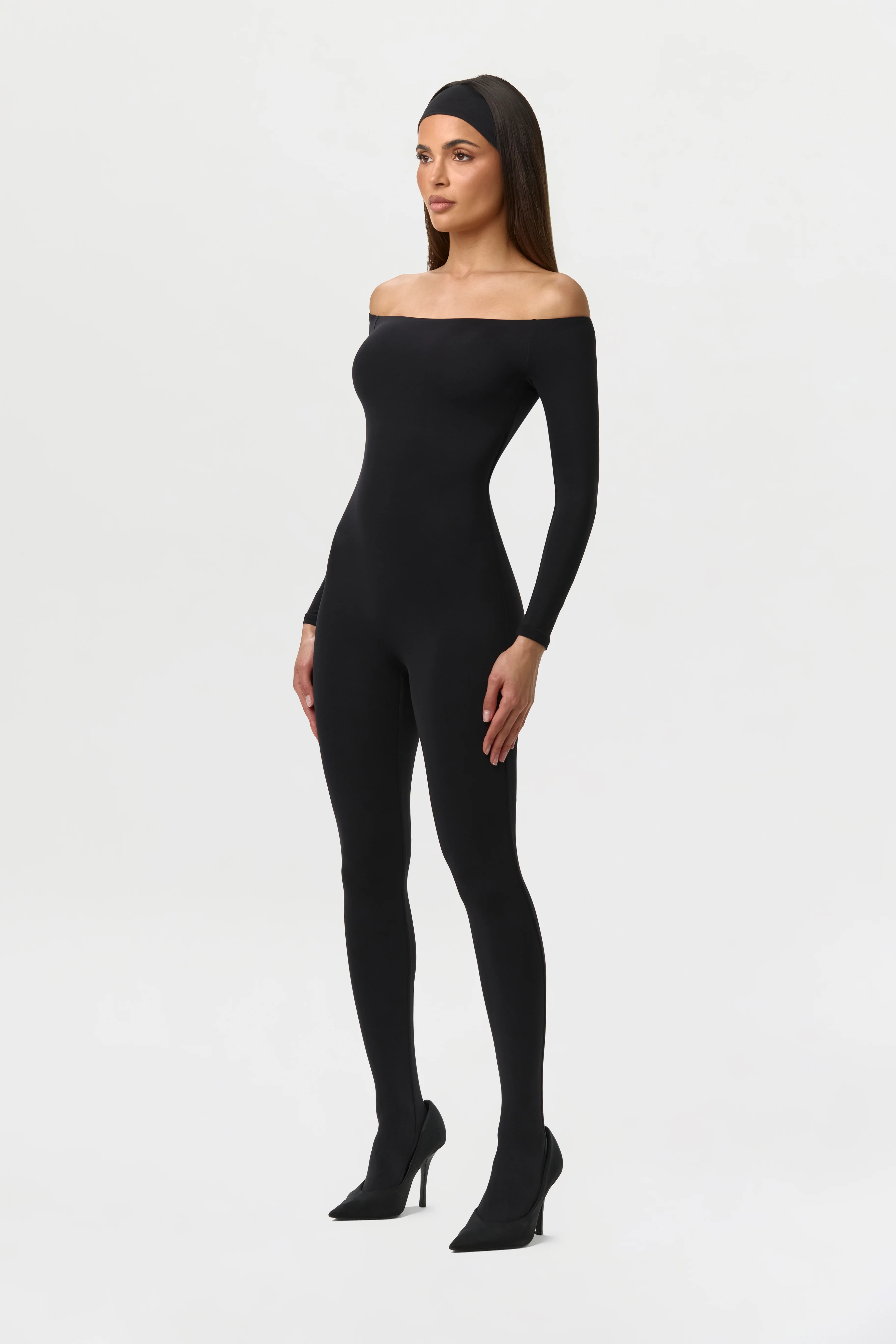 Naked Off-Shoulder Closed Toe Jumpsuit - Image 3