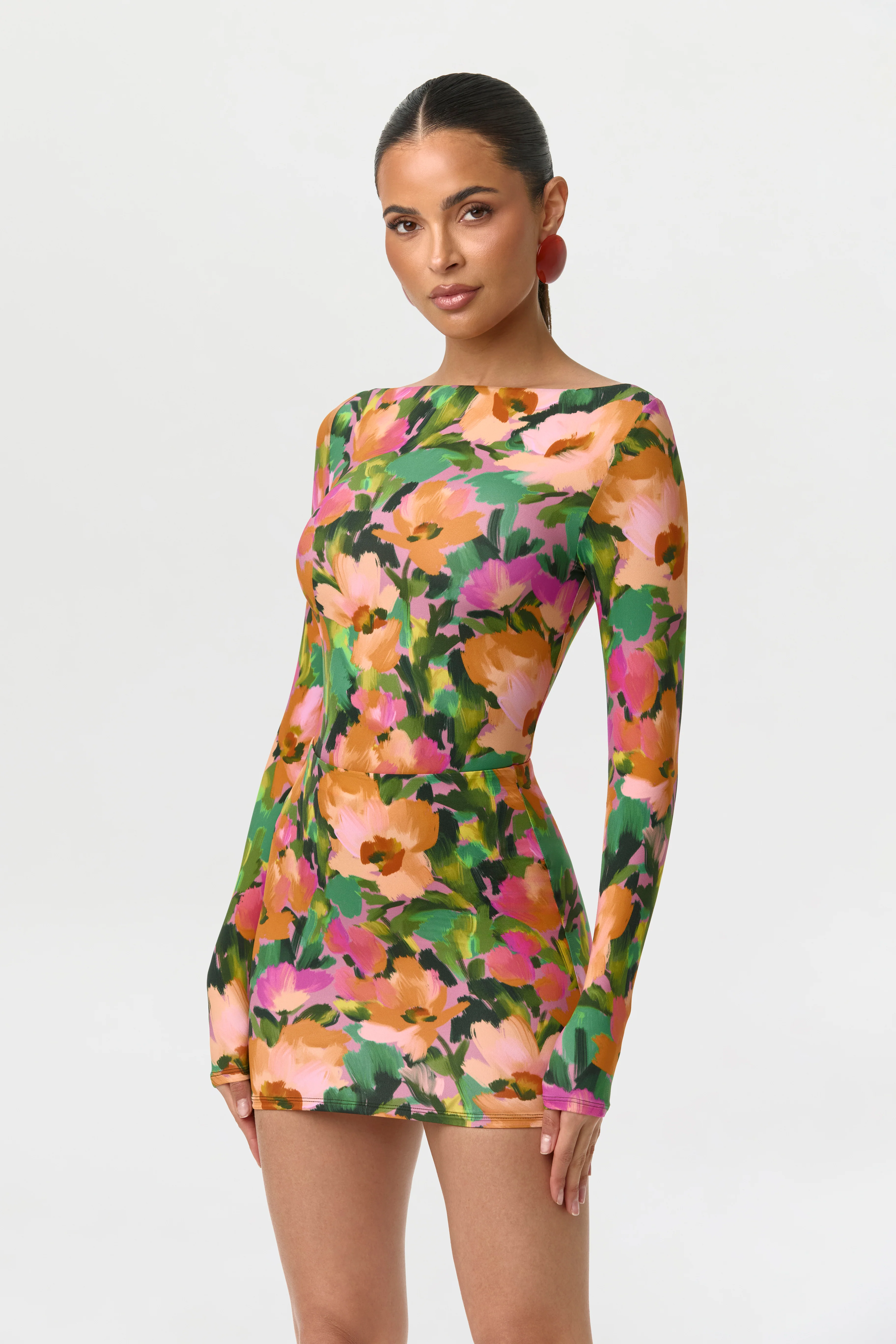 Naked Print Boatneck Bodysuit - Image 5