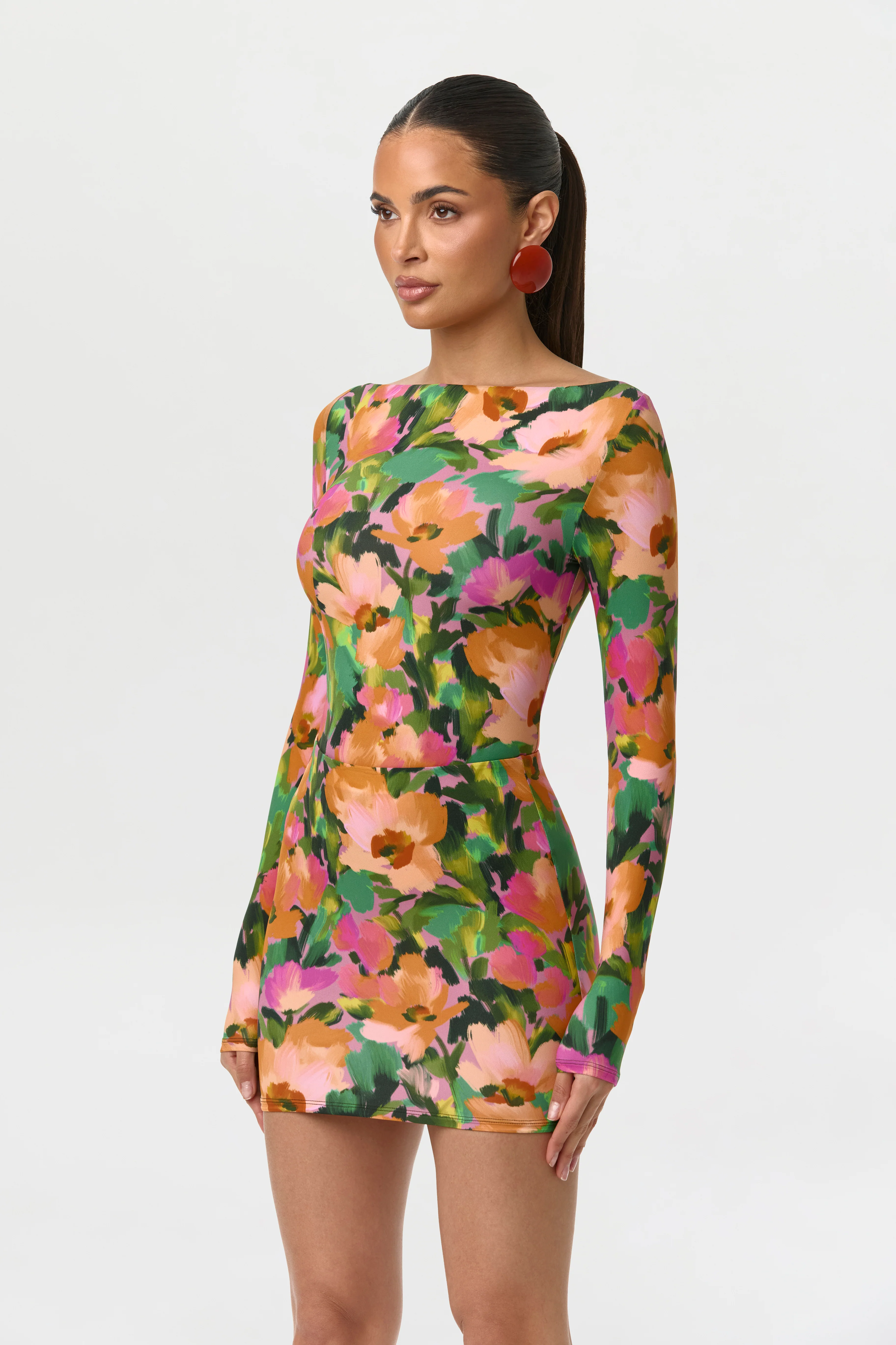 Naked Print Boatneck Bodysuit - Image 6