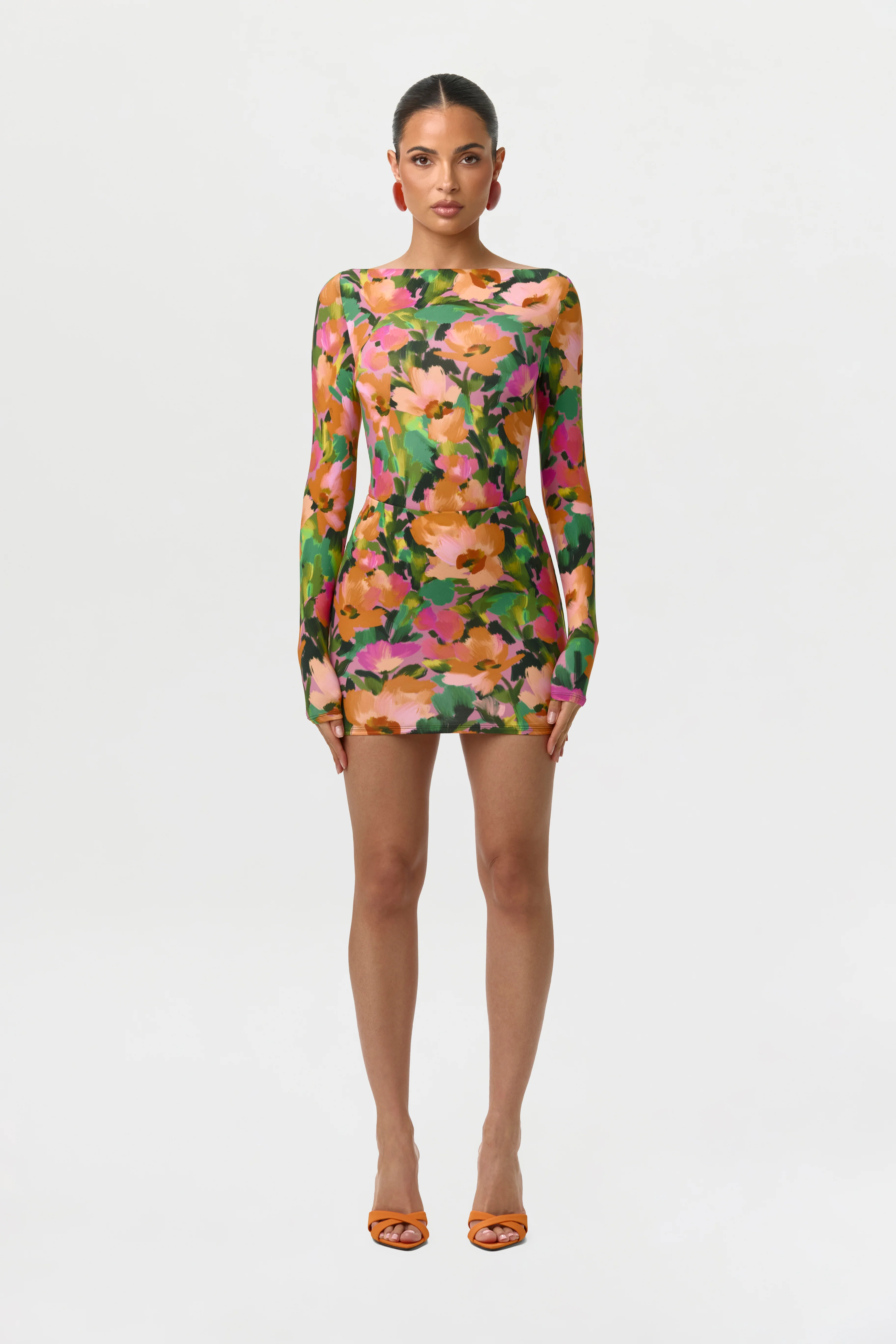 Naked Print Boatneck Bodysuit - Image 7
