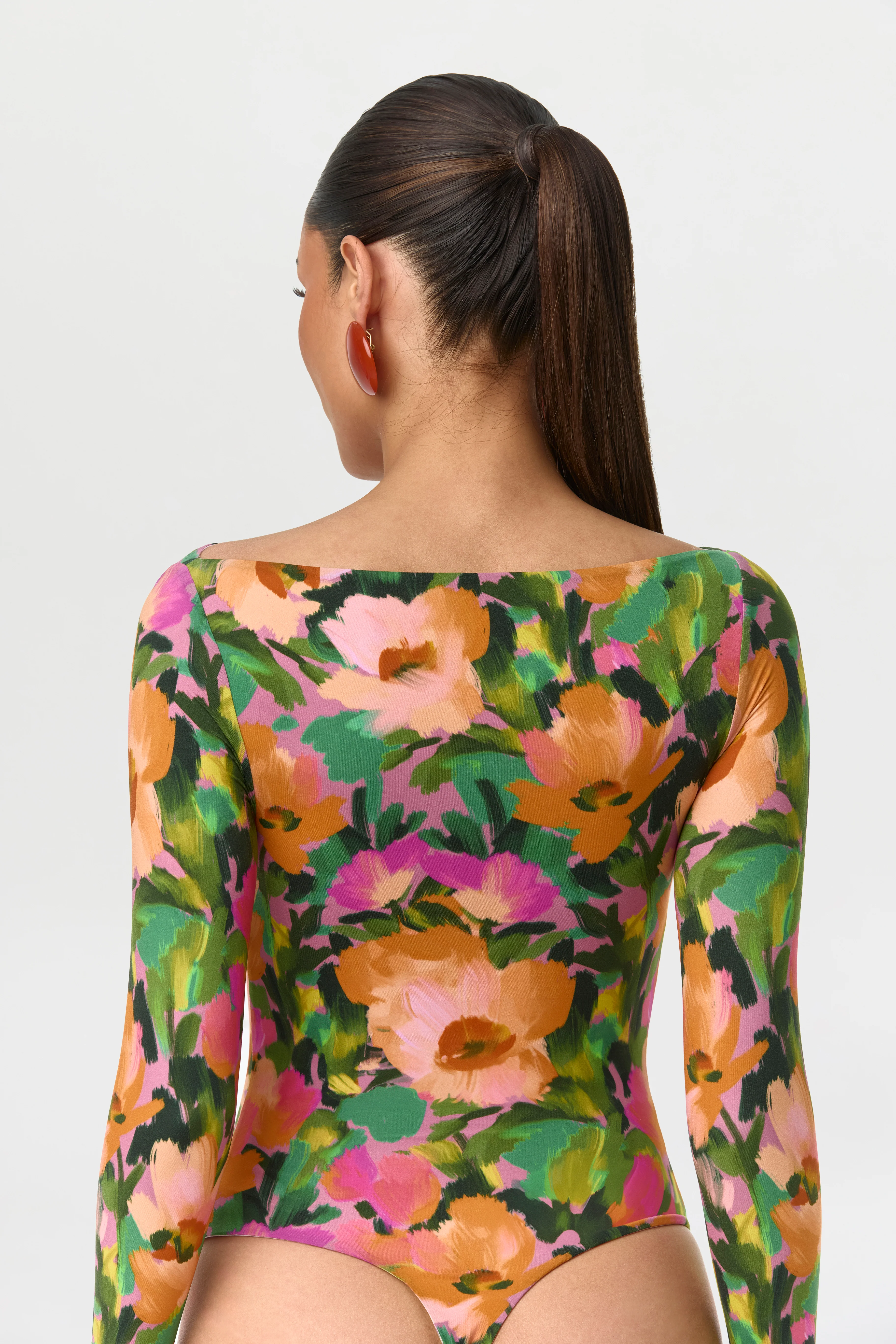 Naked Print Boatneck Bodysuit - Image 9