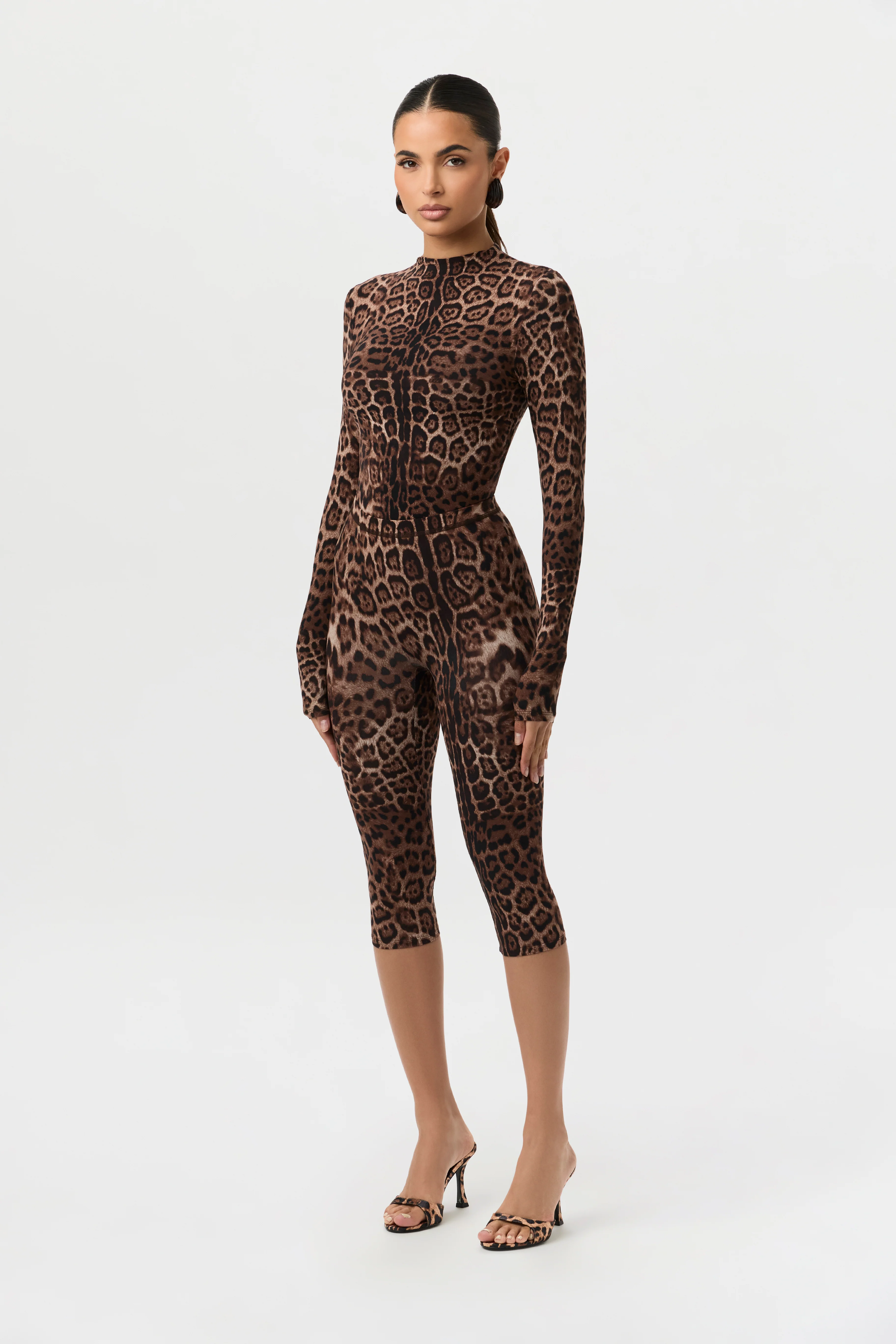 Naked Print Capri Leggings - Image 11