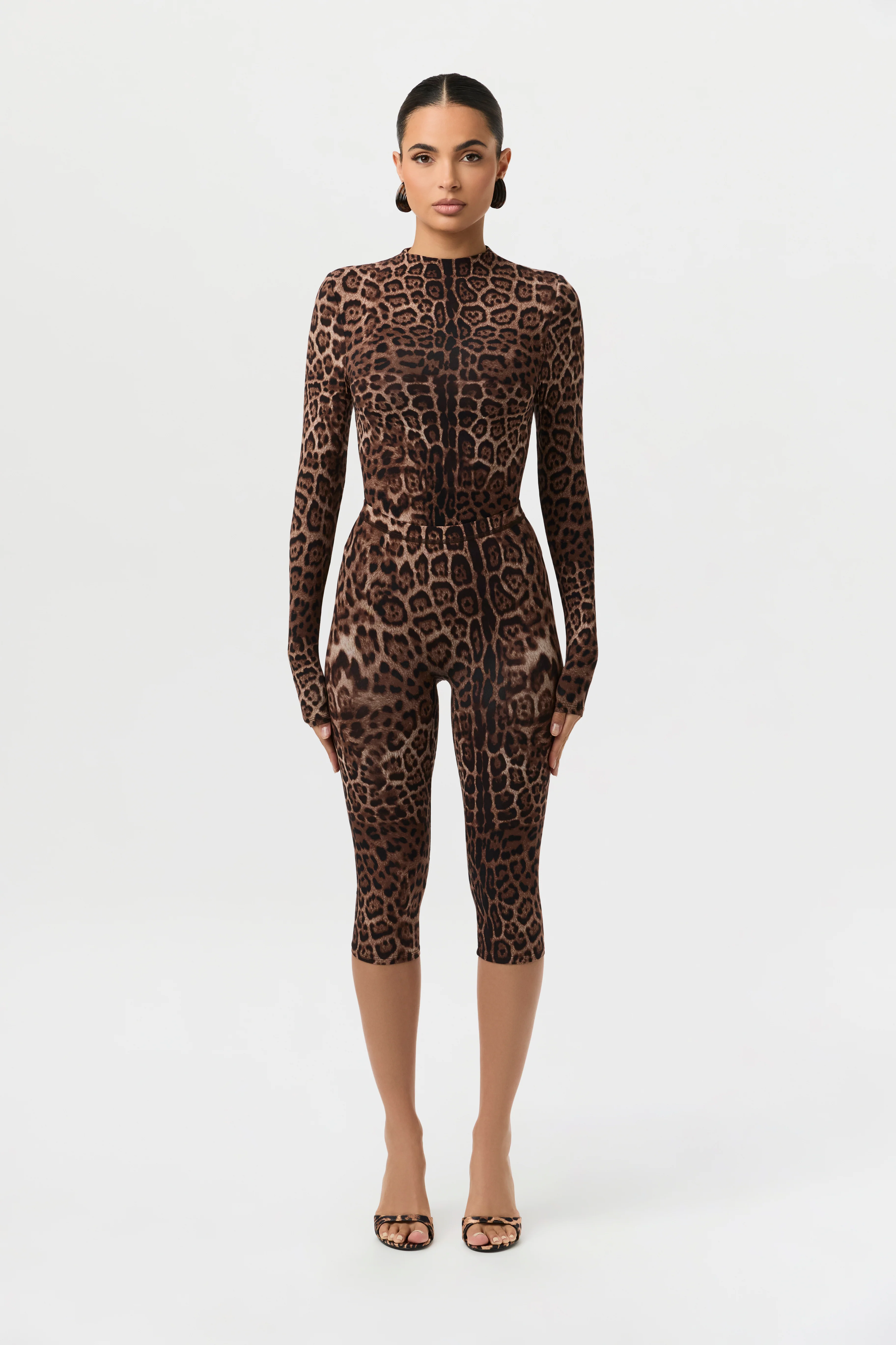 Naked Print Capri Leggings - Image 12