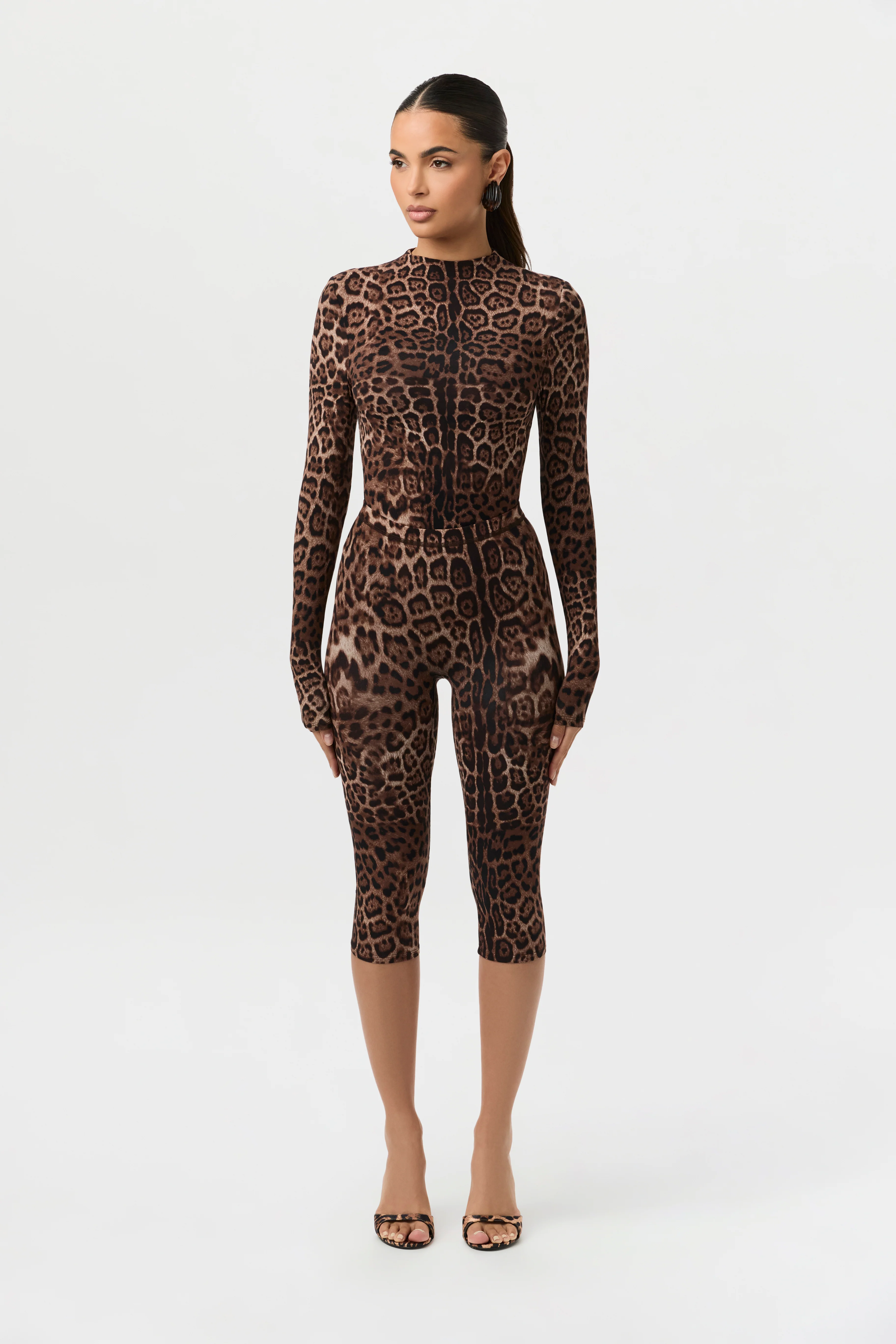 Naked Print Capri Leggings - Image 13