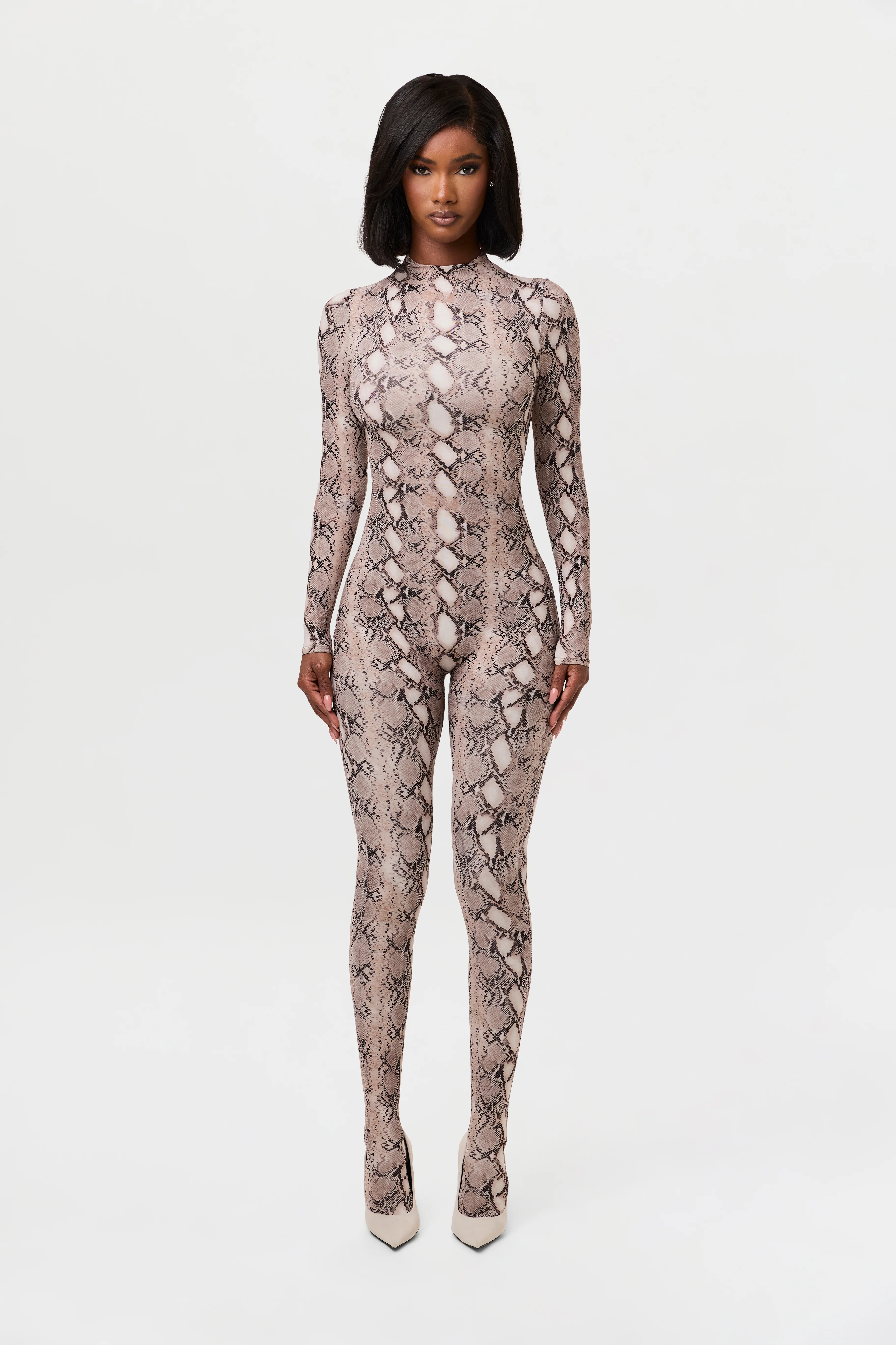 Naked Print Closed Toe Jumpsuit - Image 24