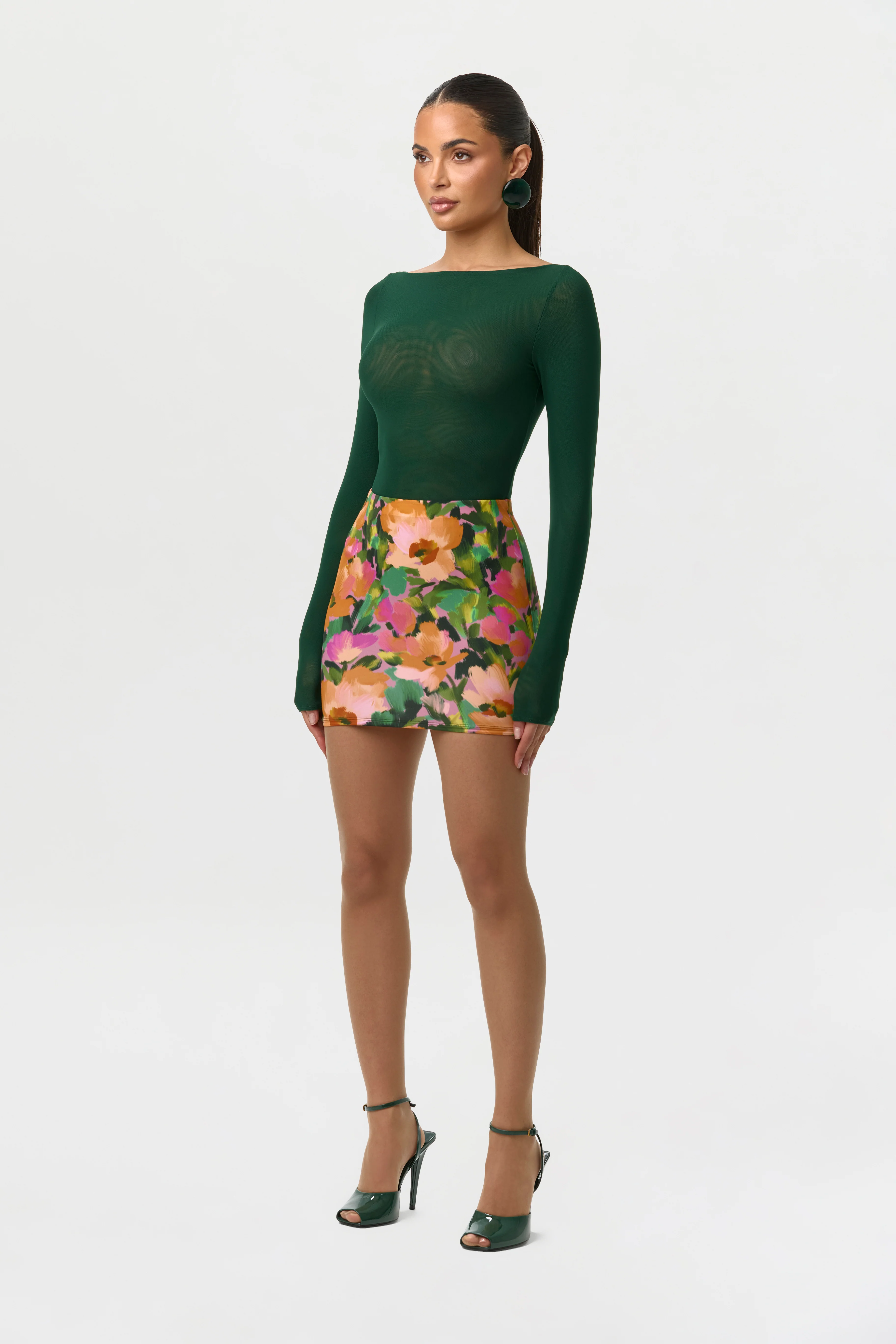 Naked Print Mini Skirt - Image 8