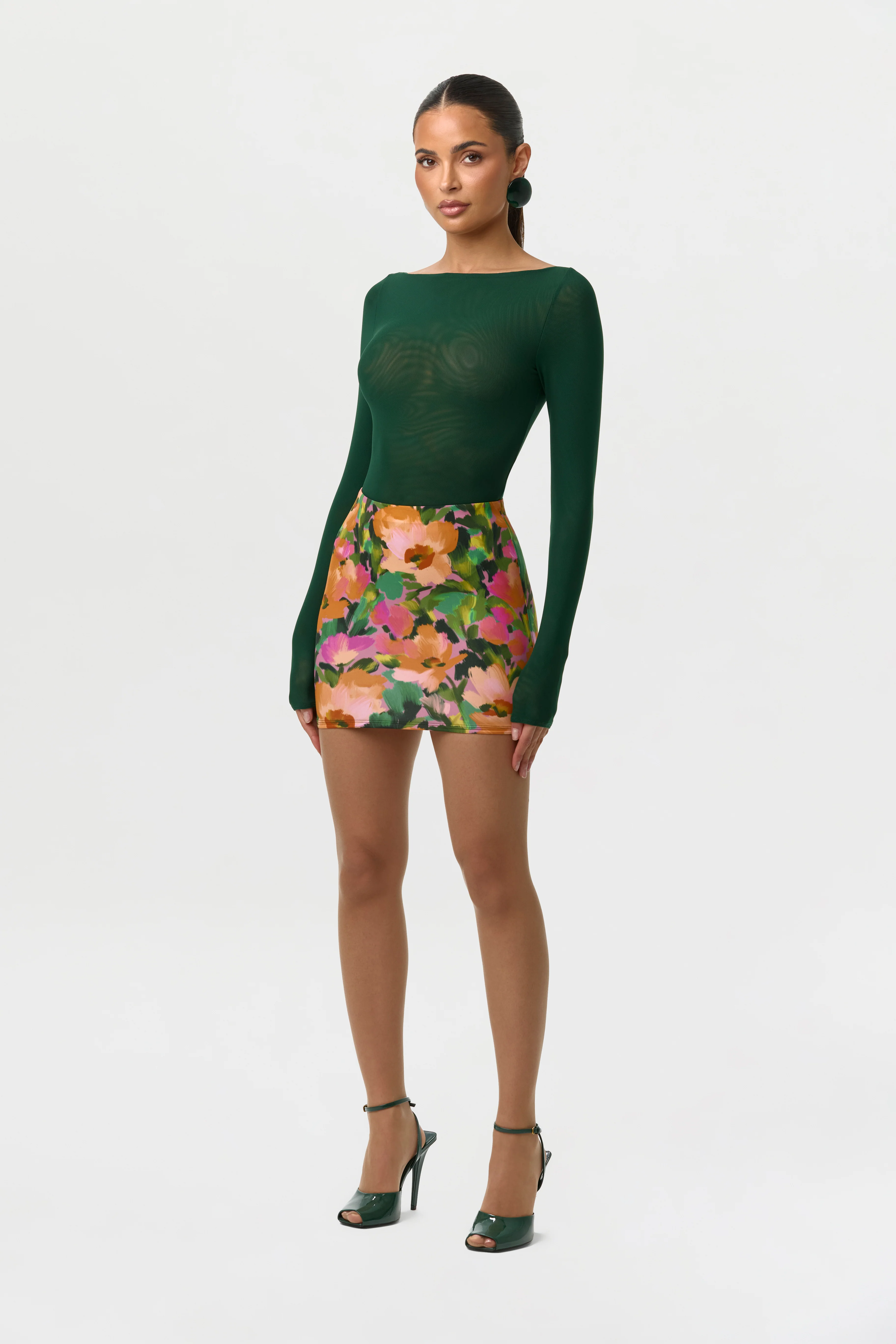 Naked Print Mini Skirt - Image 9
