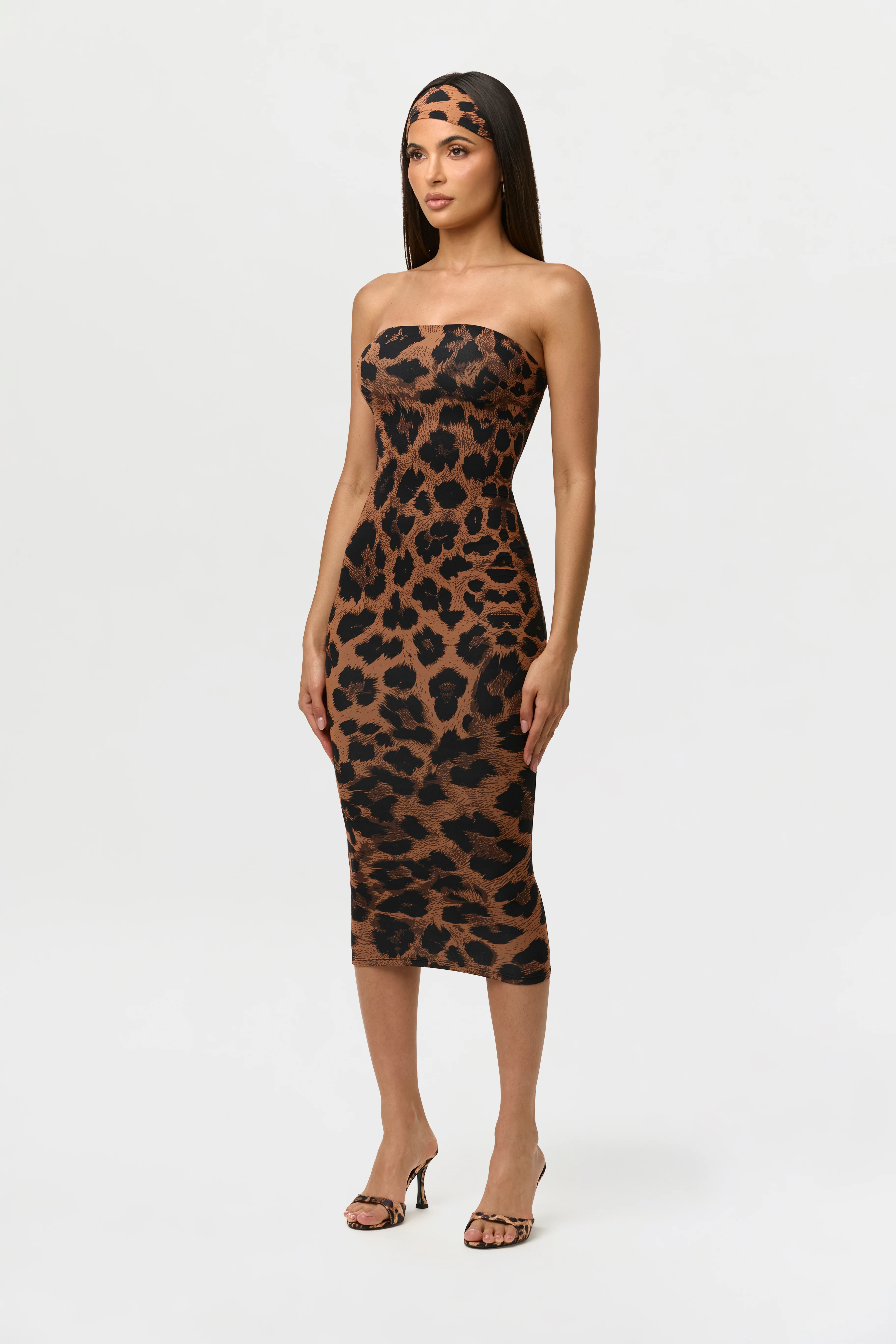 Naked Print Tube Midi Dress - Image 3