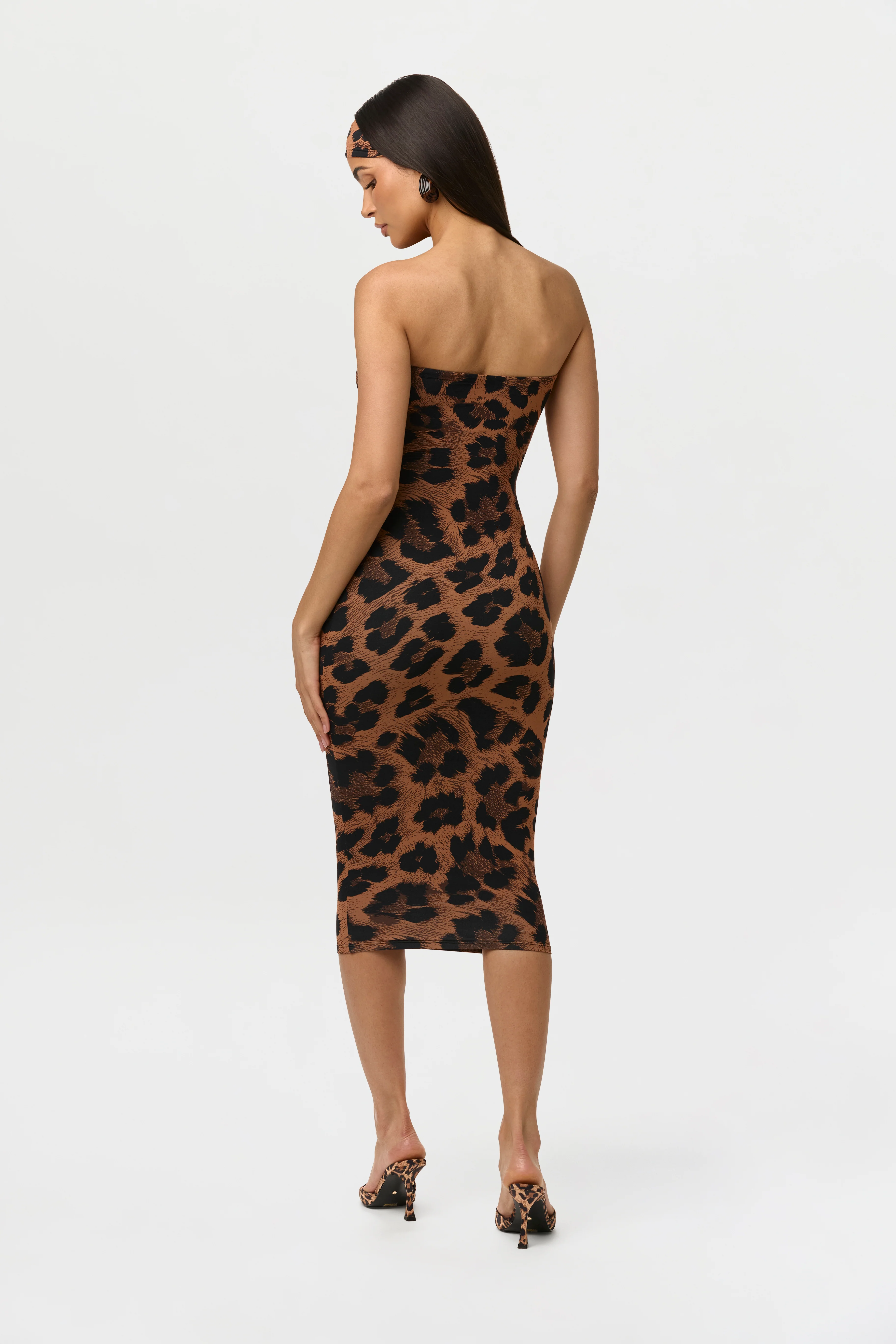 Naked Print Tube Midi Dress - Image 4