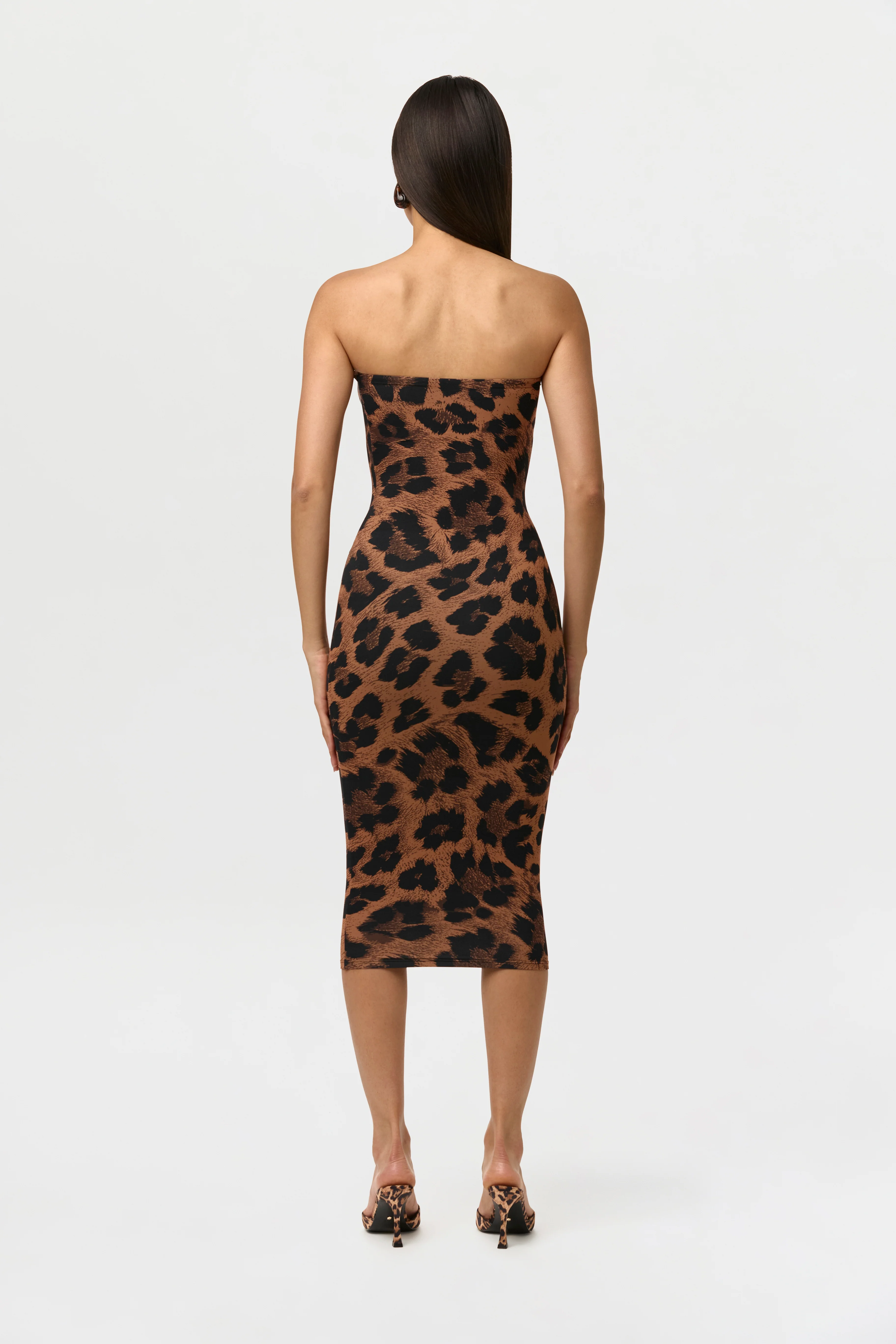 Naked Print Tube Midi Dress - Image 5
