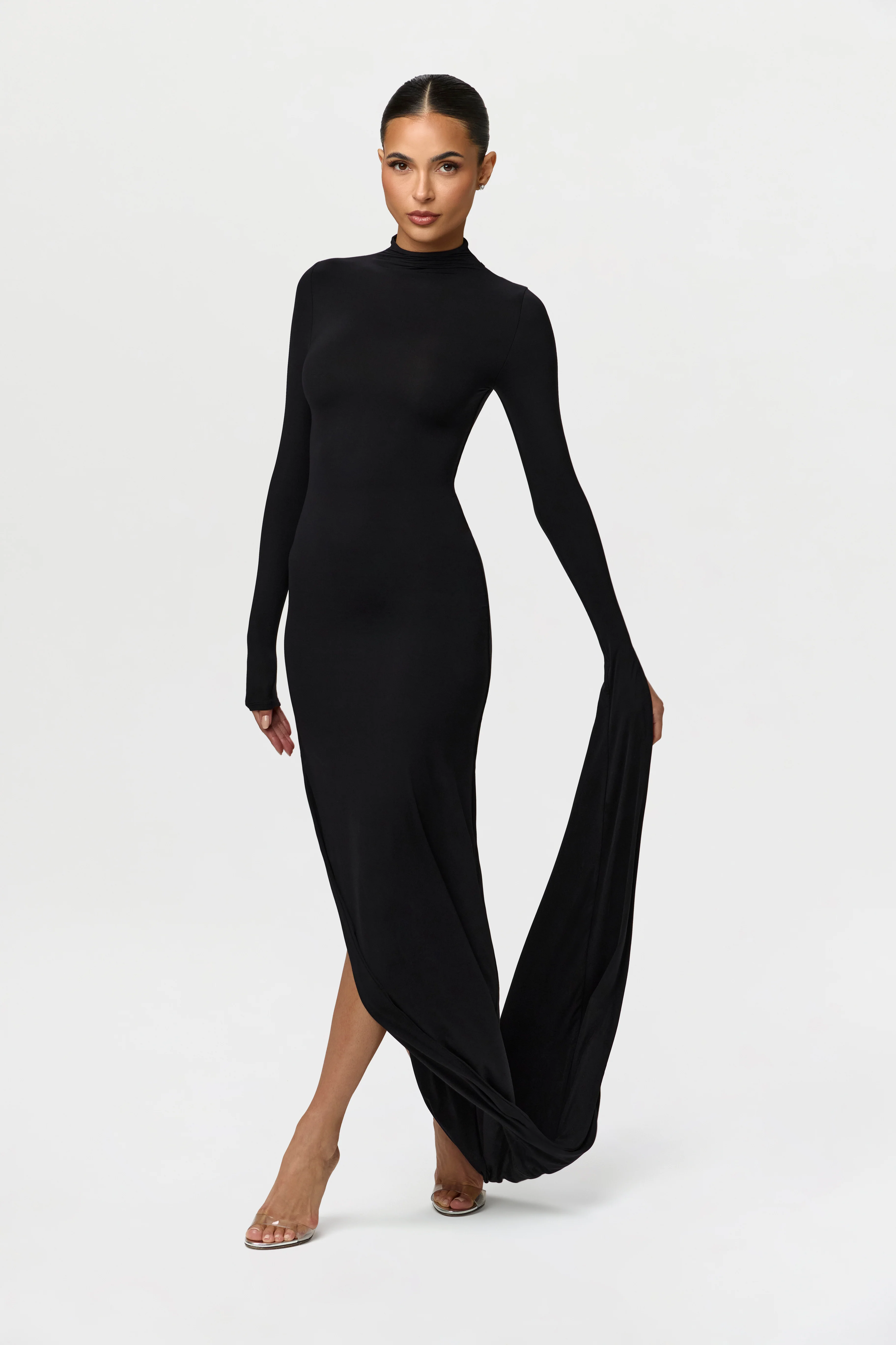 Naked Draped Sleeve Maxi Dress - Image 11