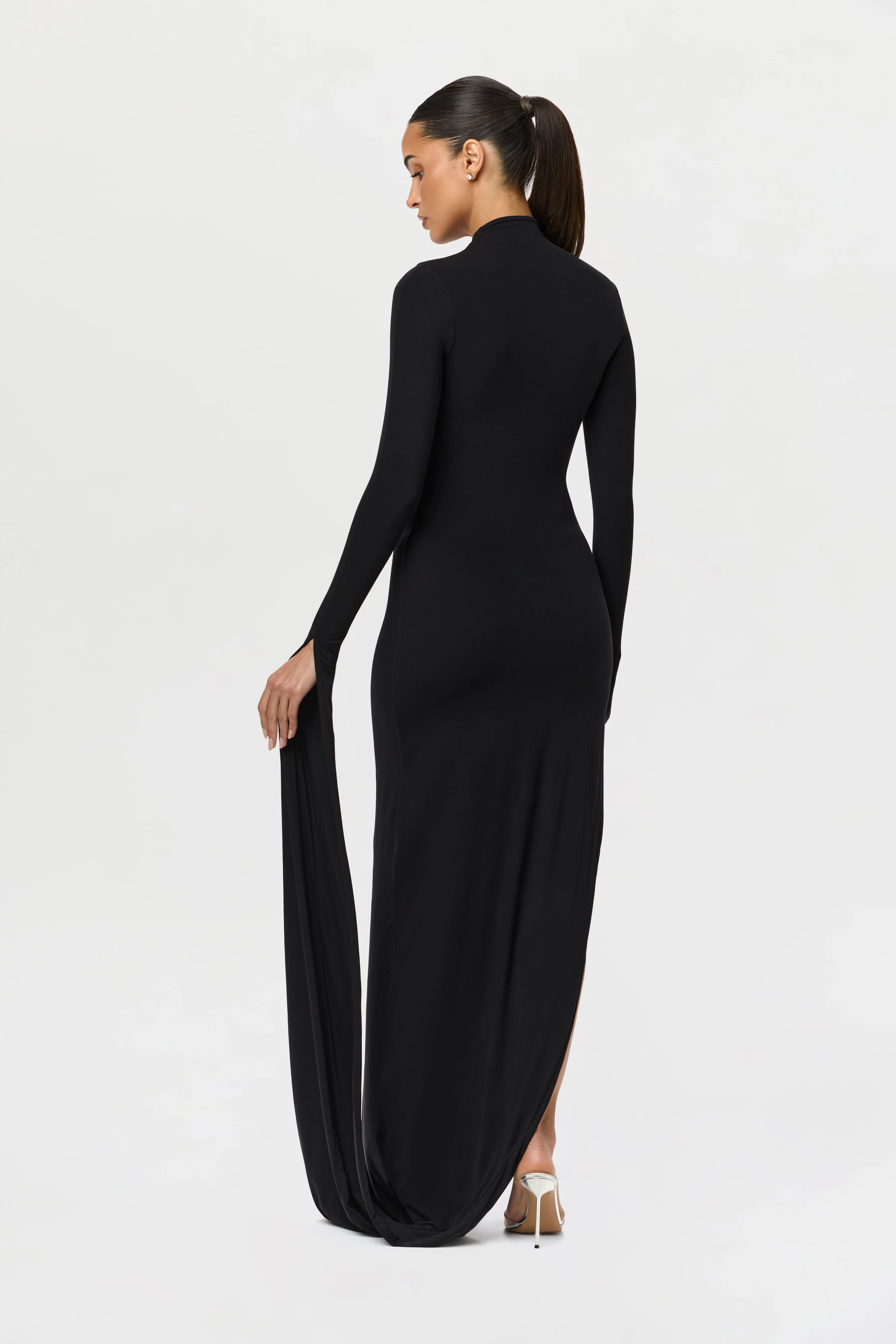 Naked Draped Sleeve Maxi Dress - Image 13