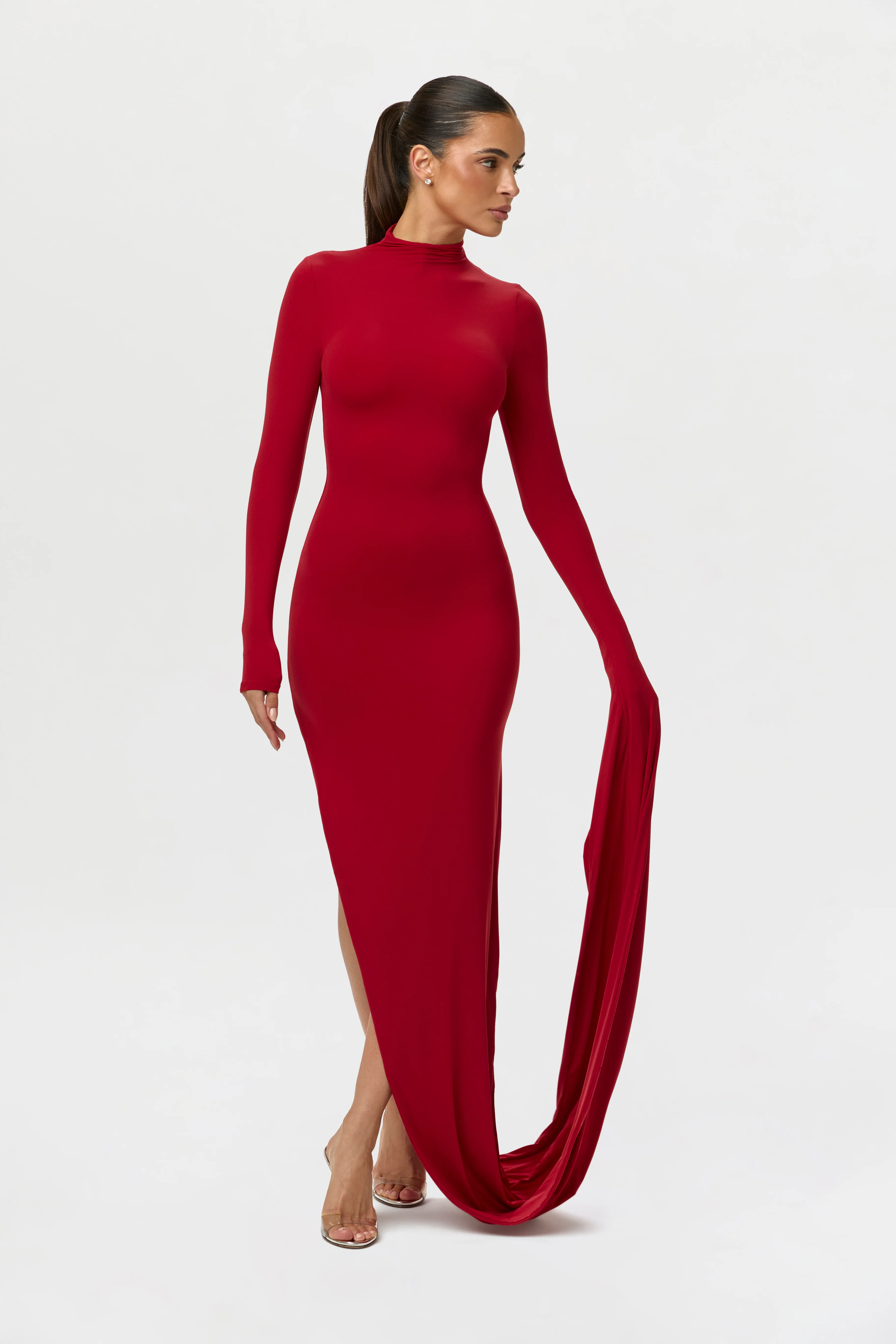 Naked Draped Sleeve Maxi Dress - Image 3