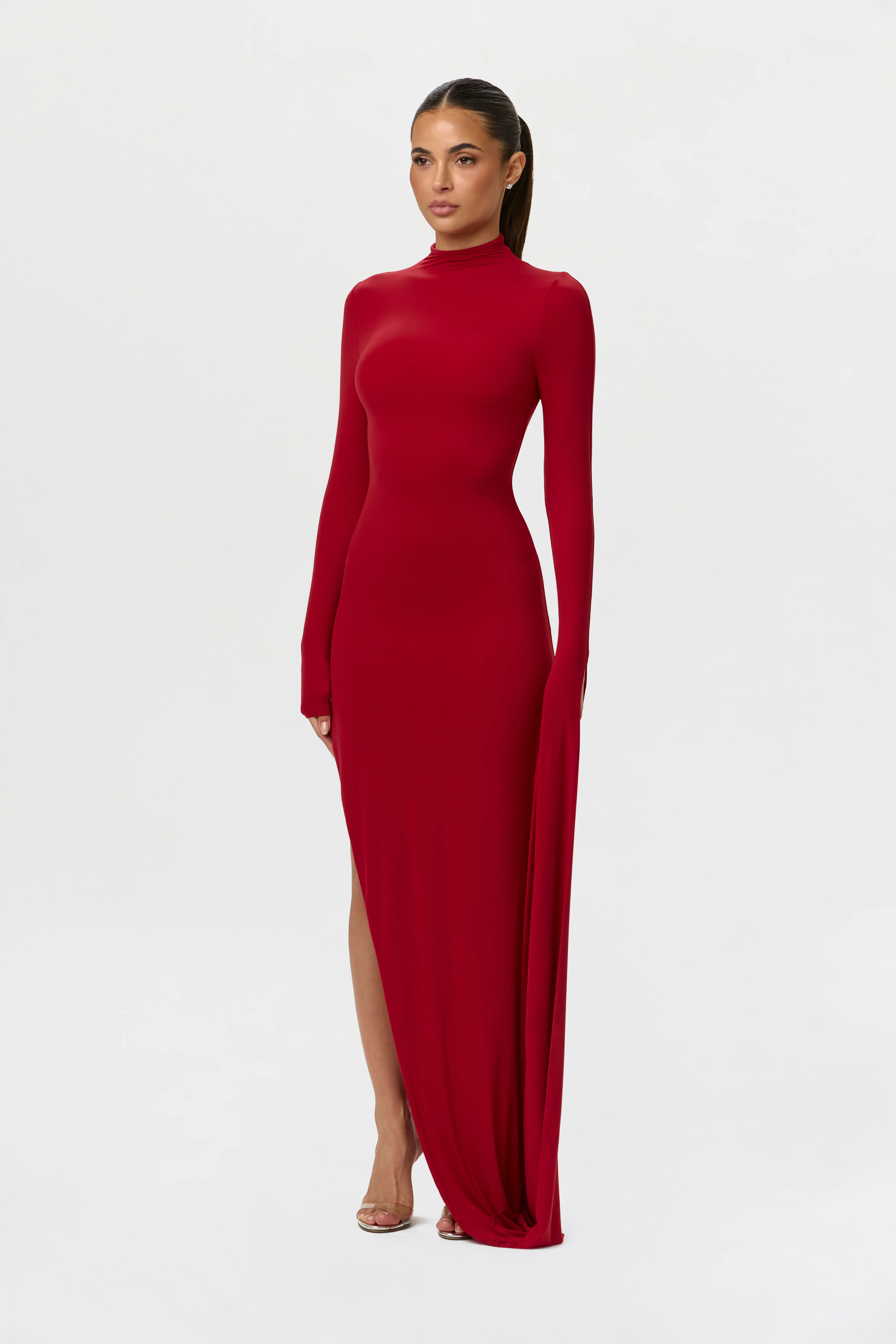 Naked Draped Sleeve Maxi Dress - Image 6