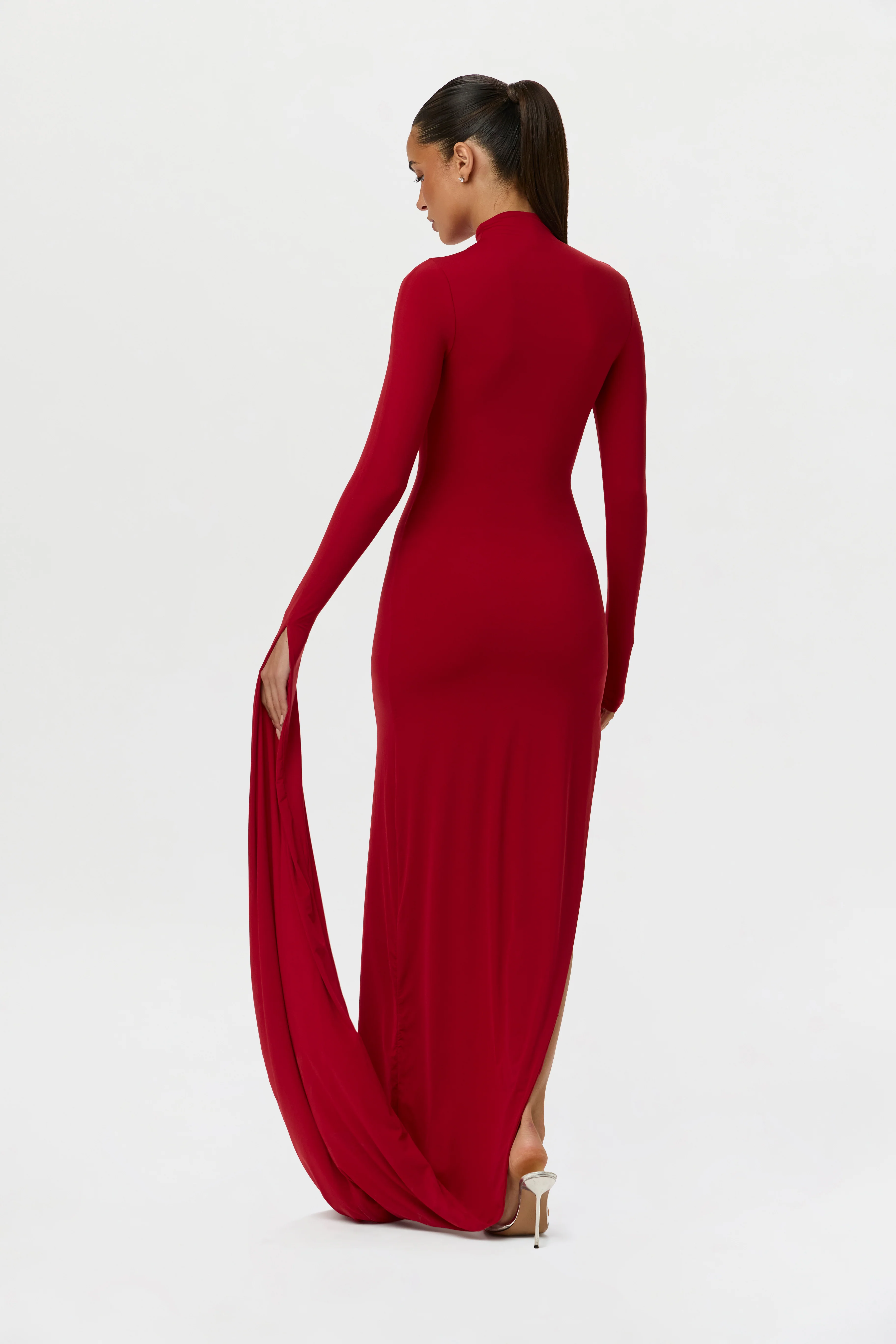 Naked Draped Sleeve Maxi Dress - Image 7