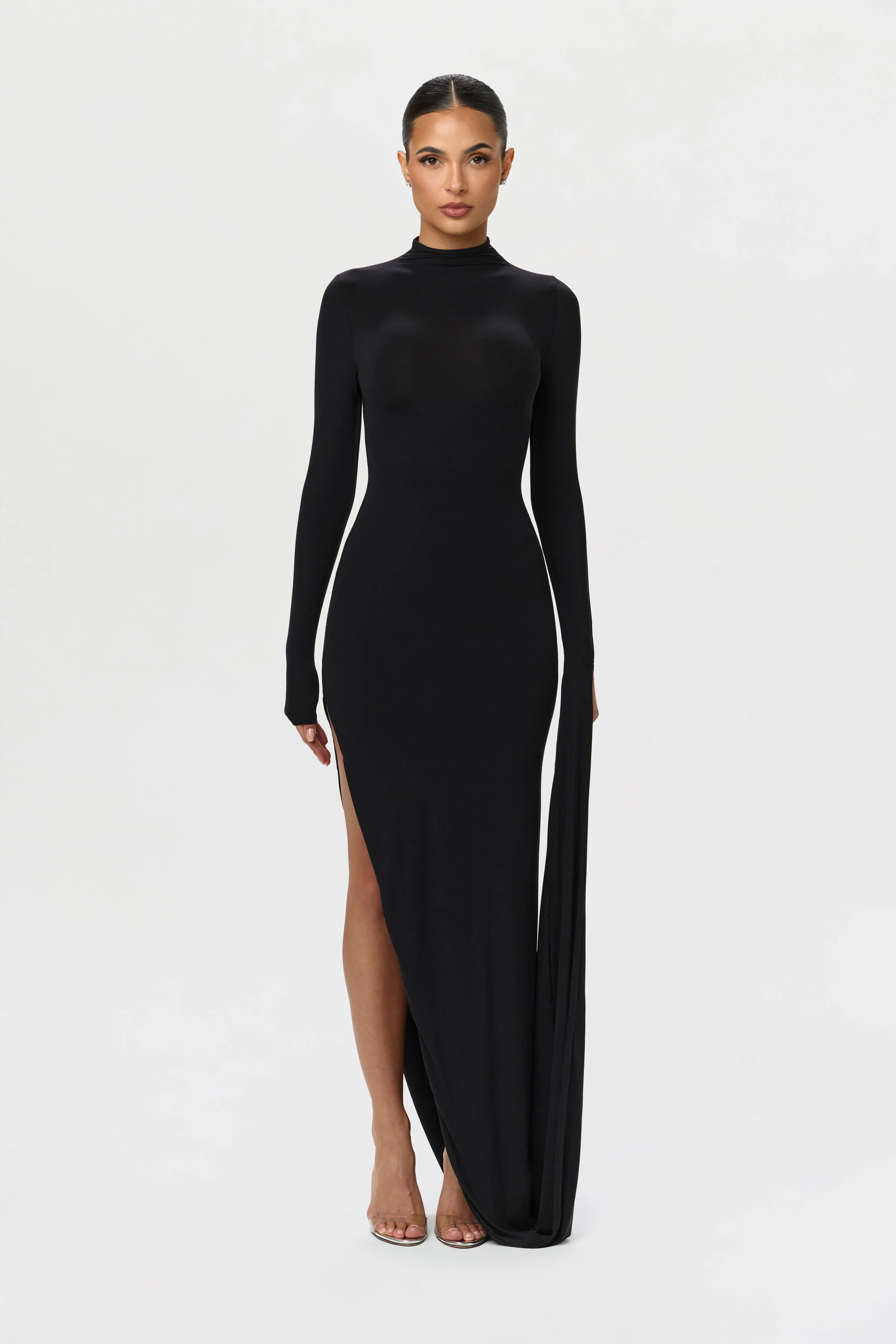 Naked Draped Sleeve Maxi Dress - Image 8