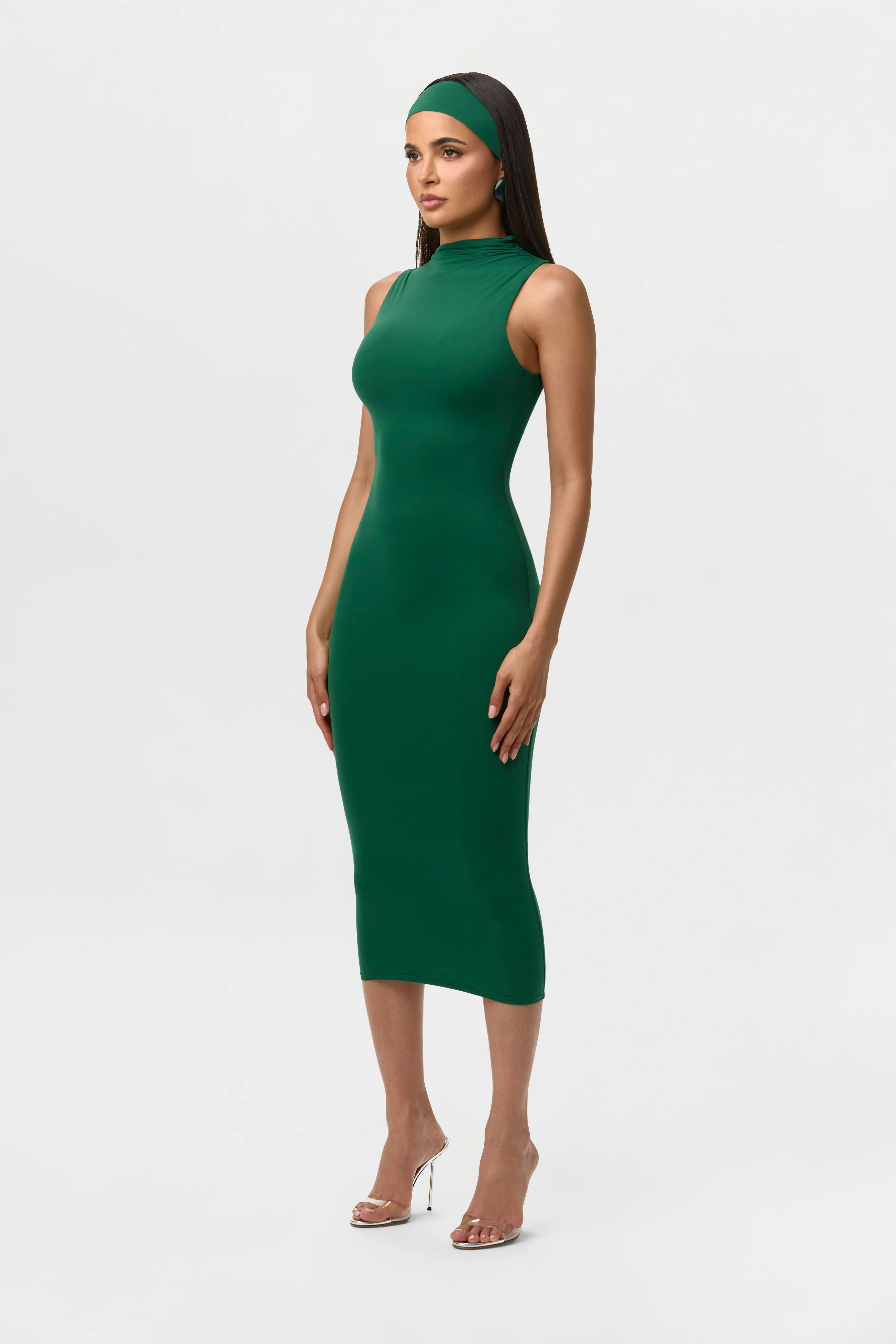 Naked Sleeveless Midi Dress - Image 11