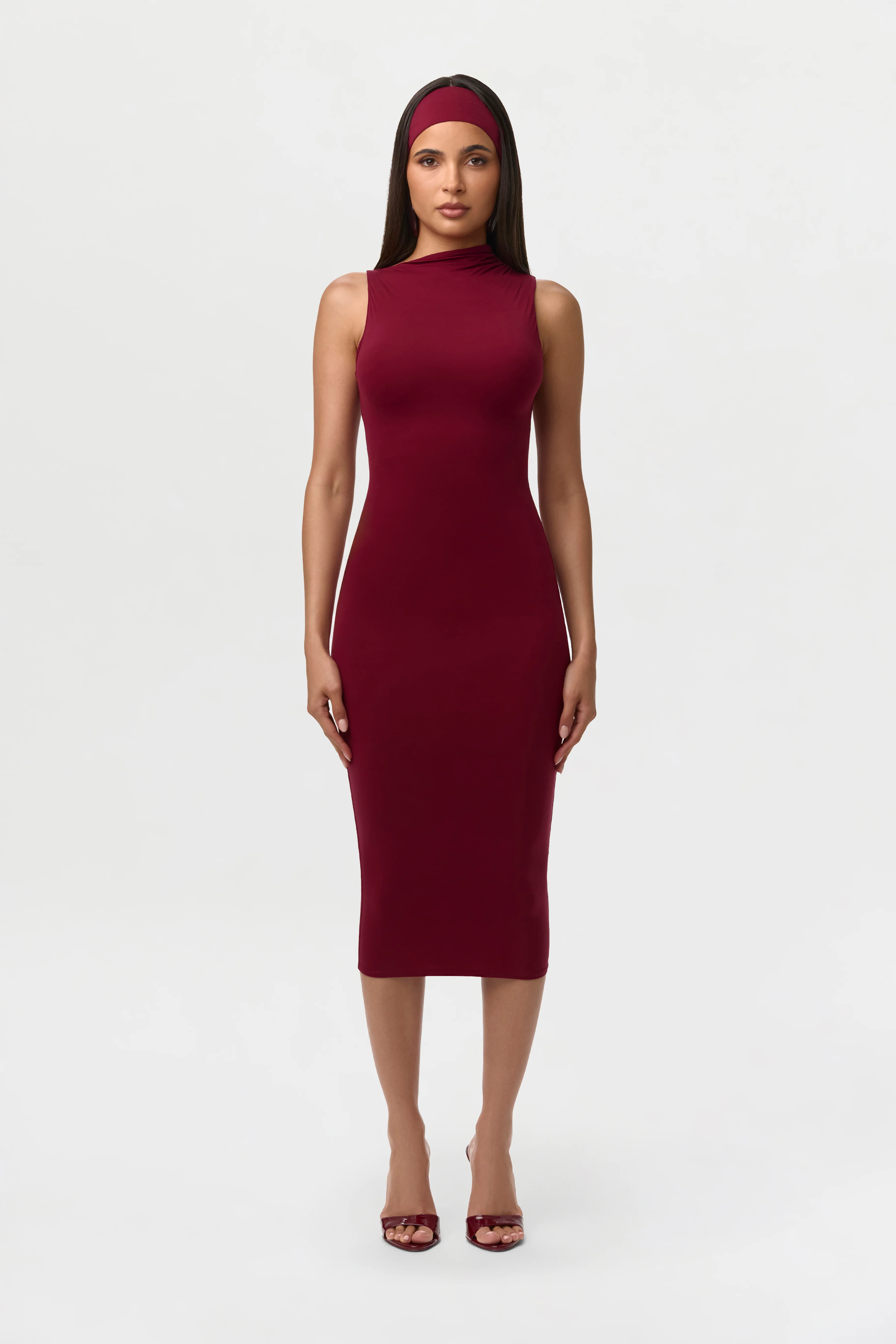 Naked Sleeveless Midi Dress - Image 13