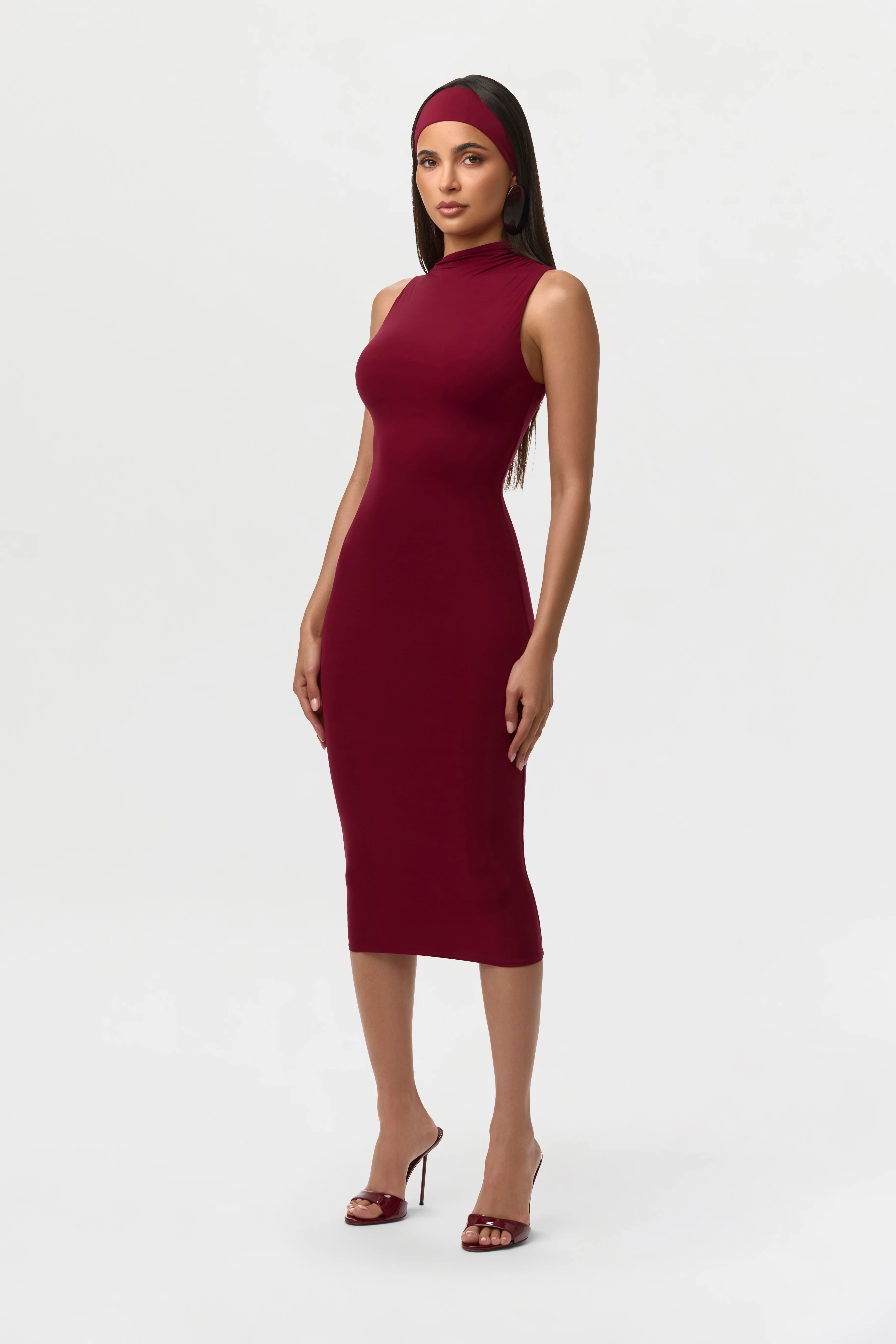 Naked Sleeveless Midi Dress - Image 14