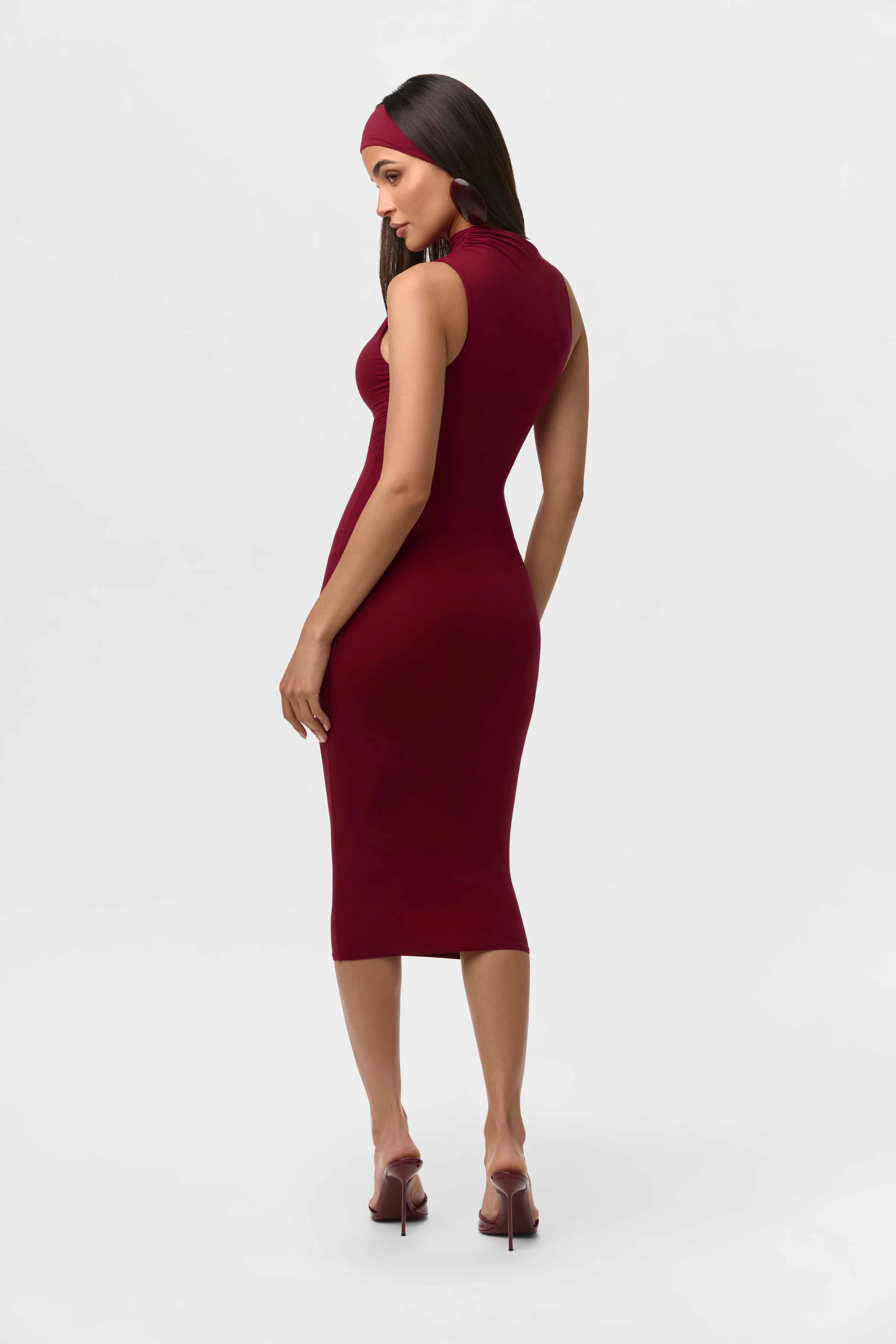 Naked Sleeveless Midi Dress - Image 16