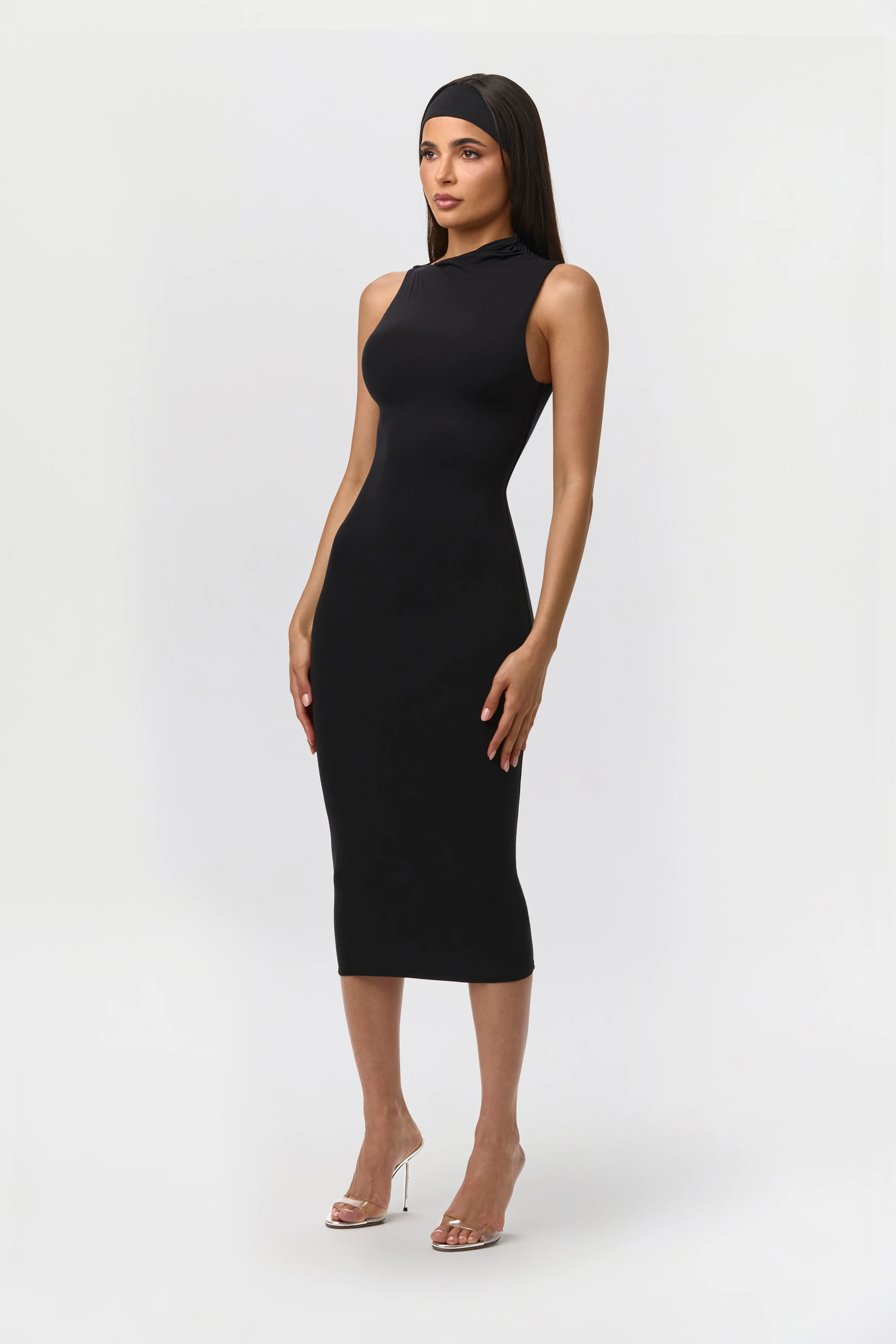 Naked Sleeveless Midi Dress - Image 3