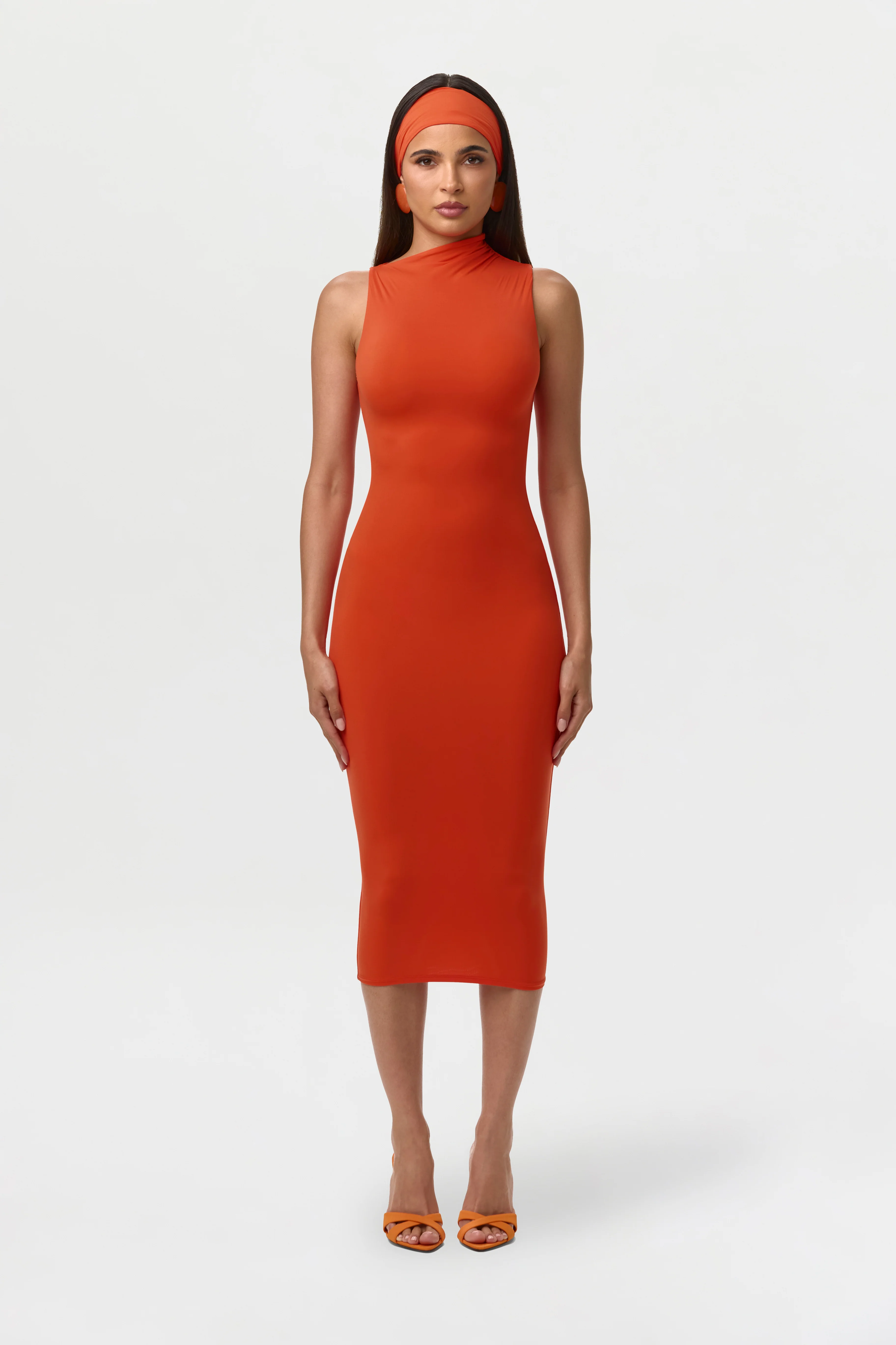 Naked Sleeveless Midi Dress - Image 5