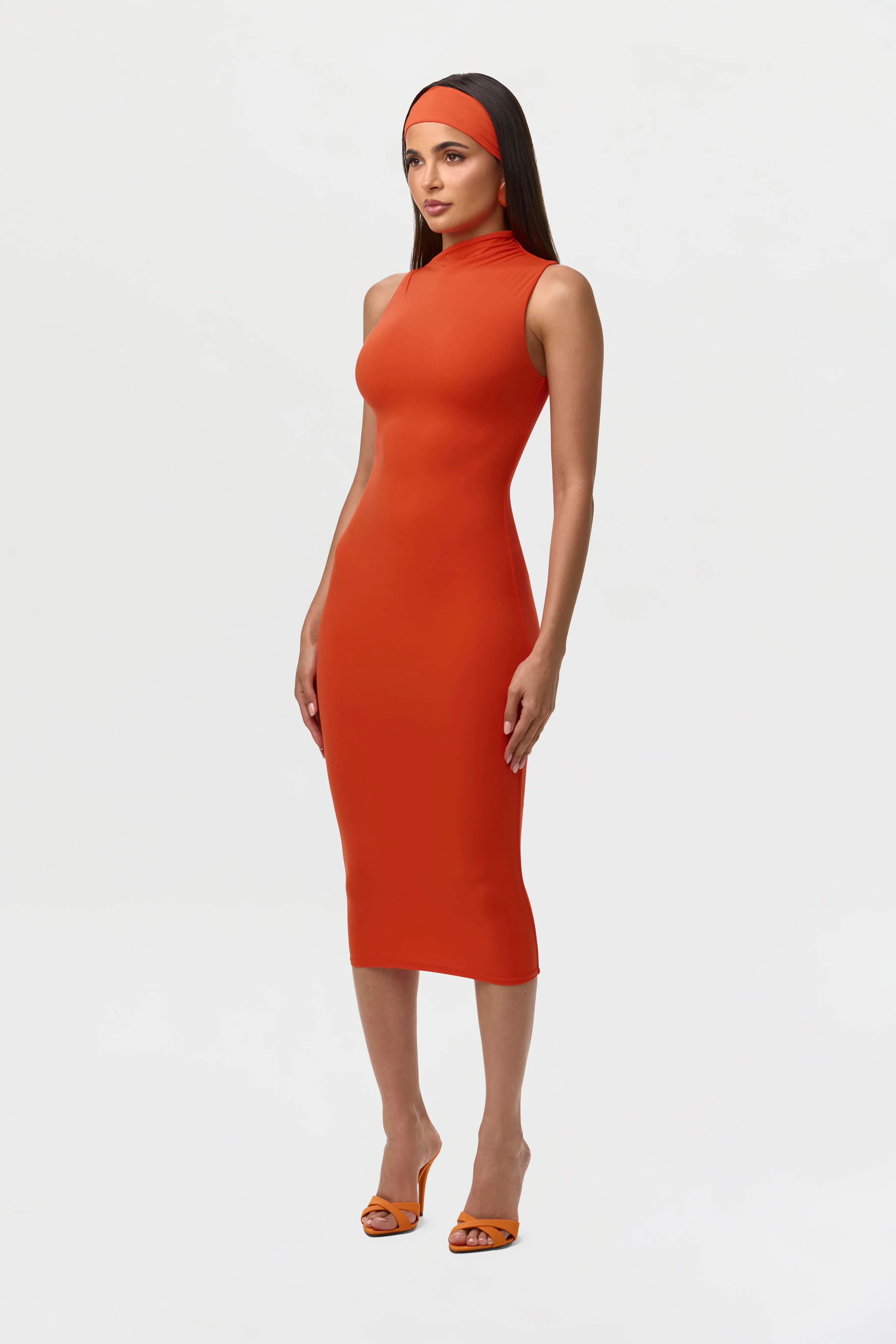 Naked Sleeveless Midi Dress - Image 7