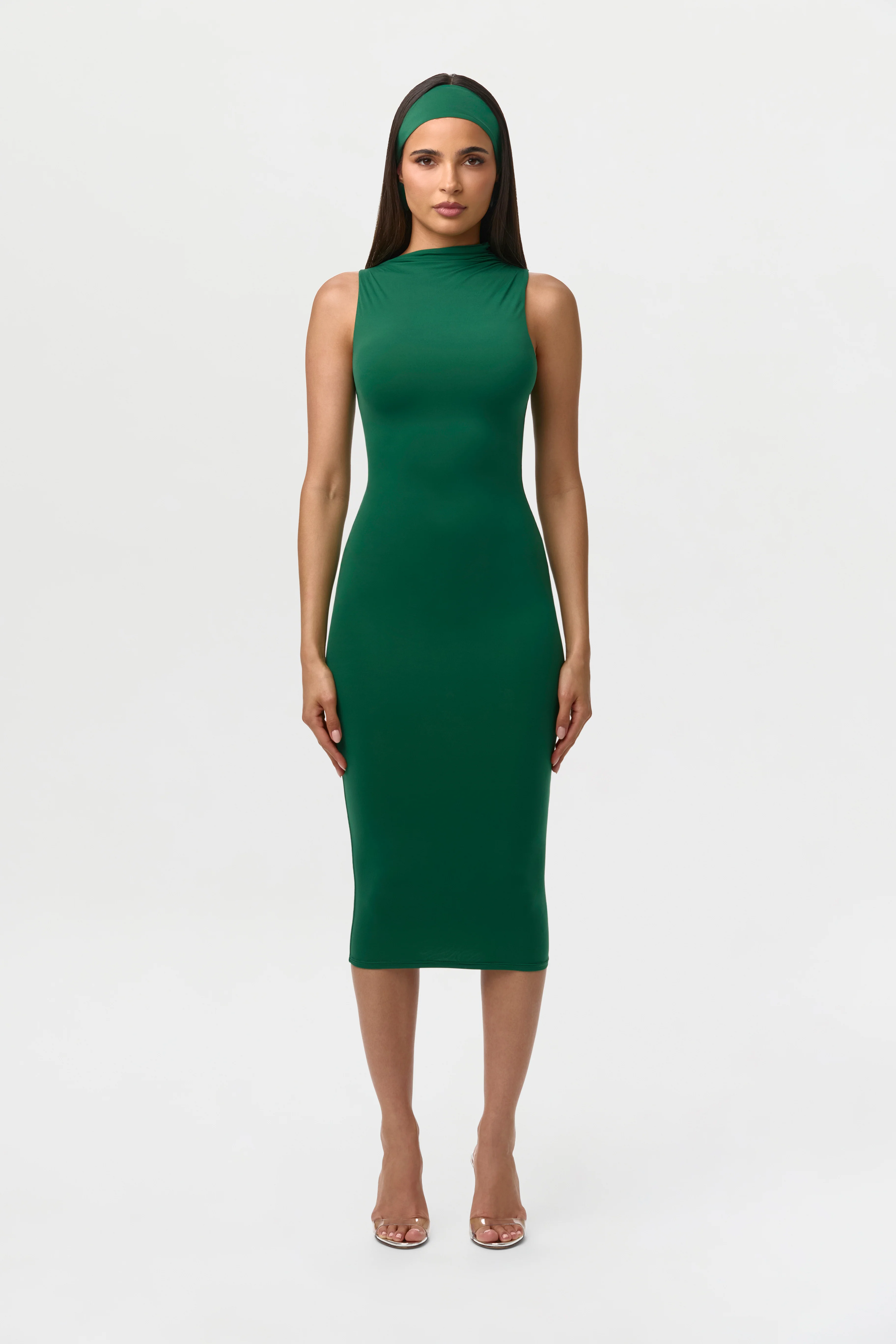 Naked Sleeveless Midi Dress - Image 9