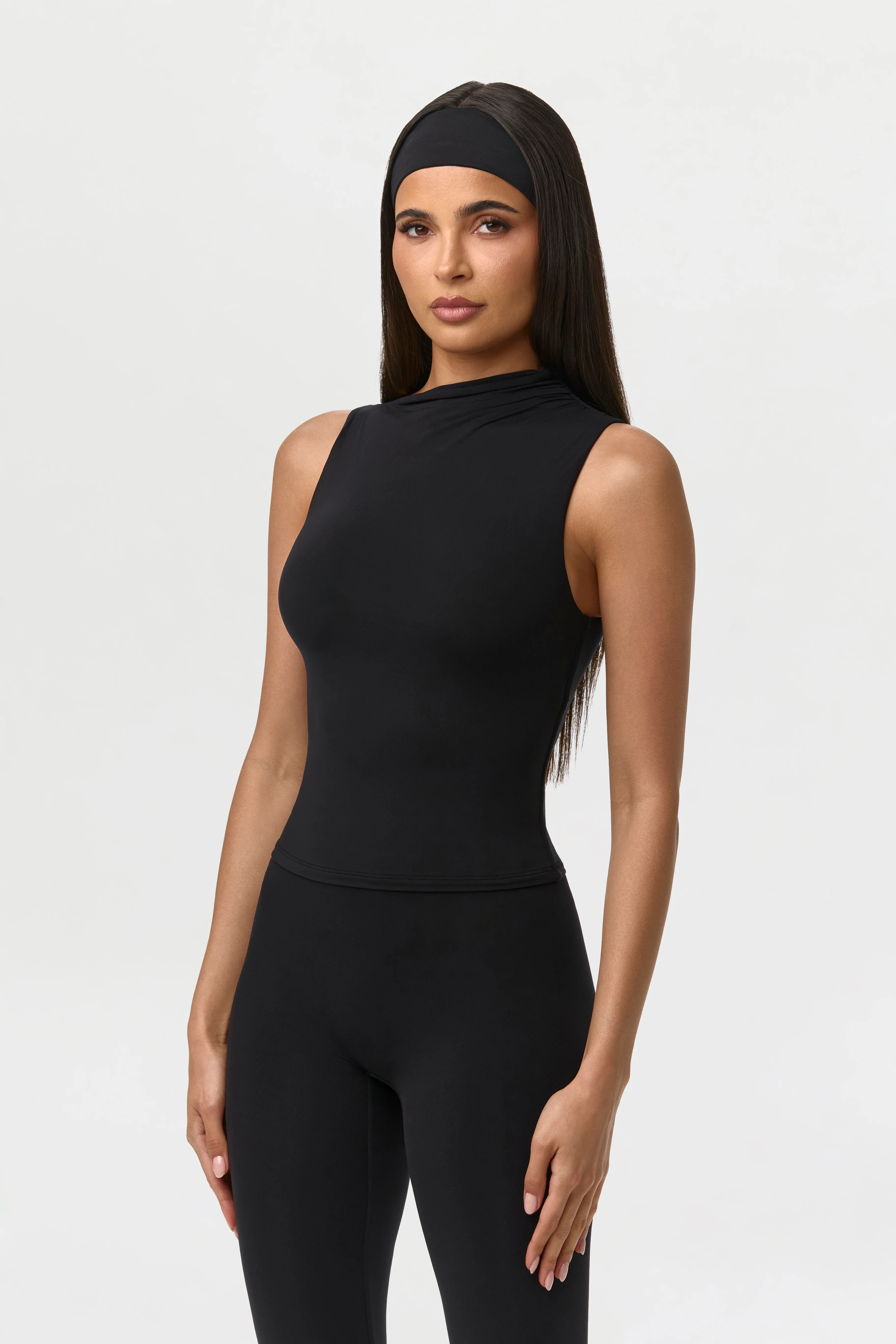 Naked Asymmetric Sleeveless Top - Image 2