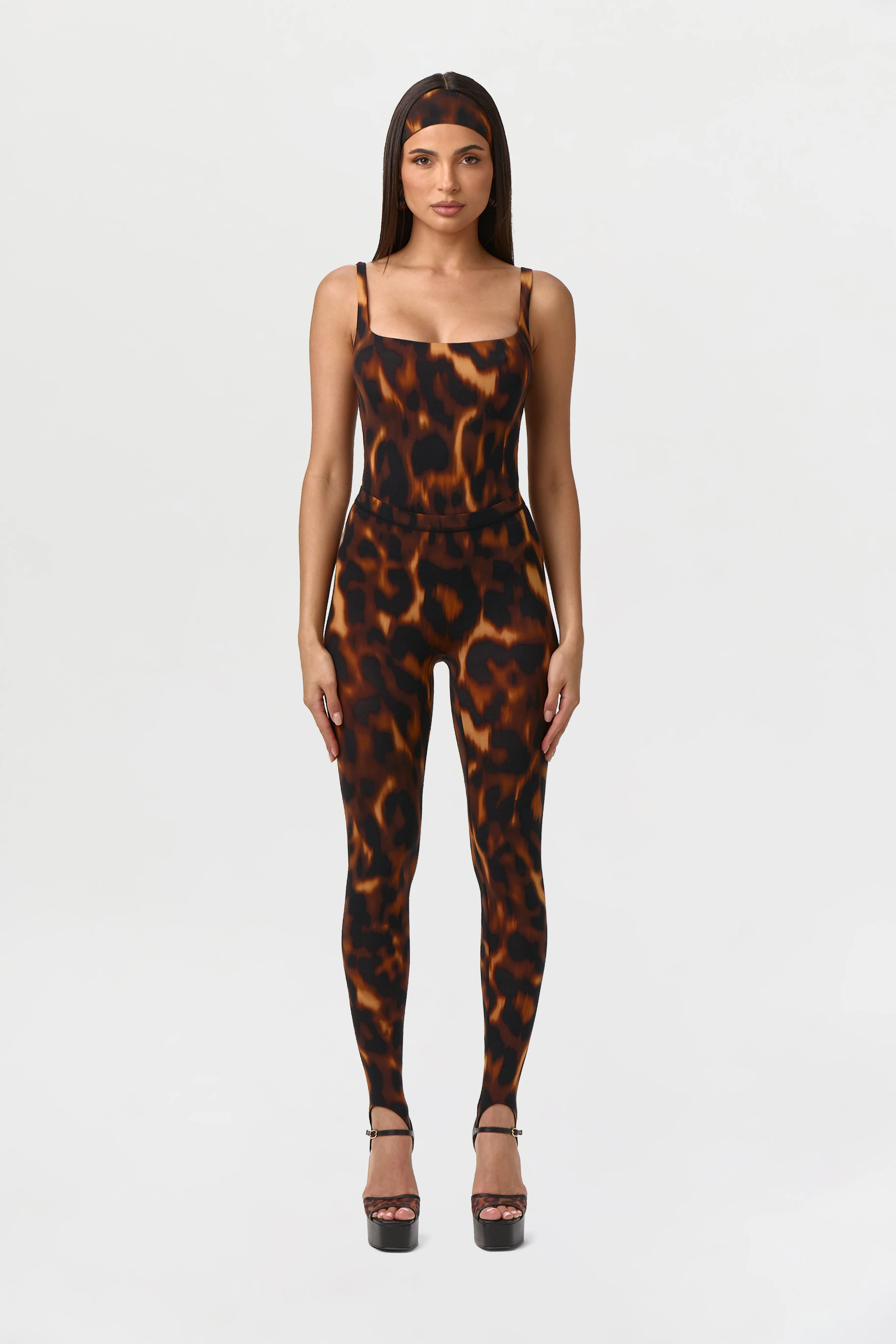Naked Print Scoop Tank Bodysuit - Image 14