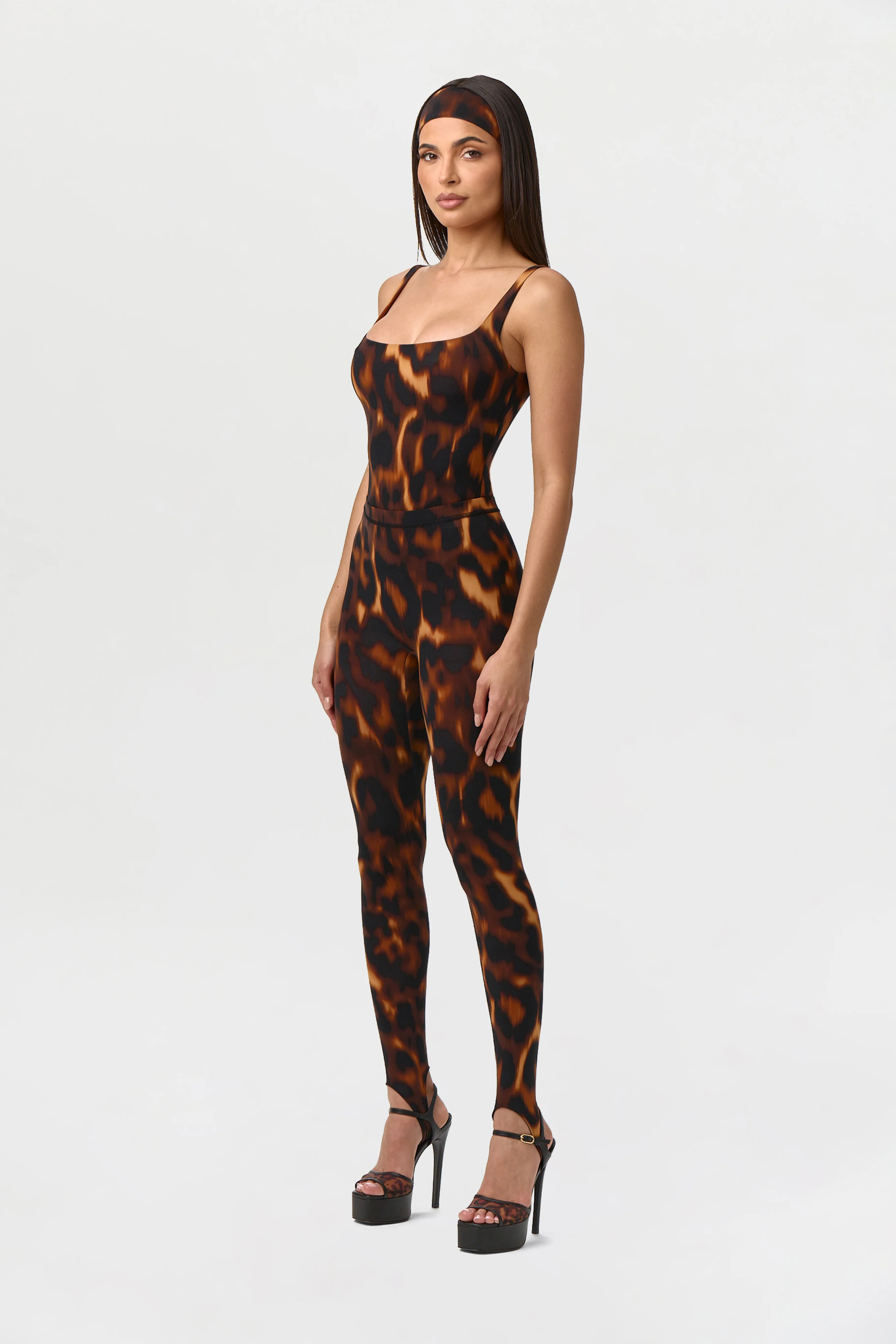 Naked Print Scoop Tank Bodysuit - Image 15