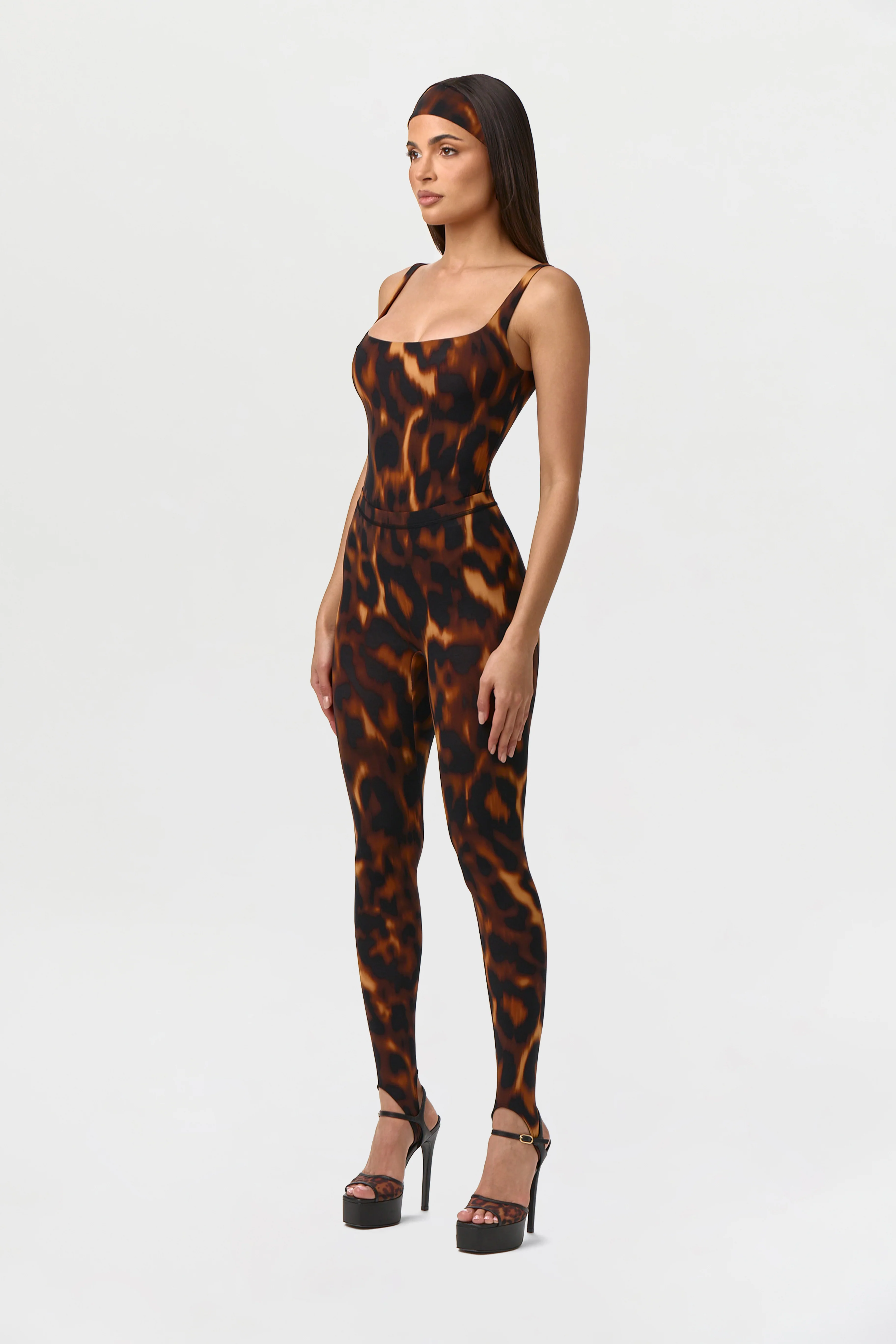 Naked Print Scoop Tank Bodysuit - Image 16