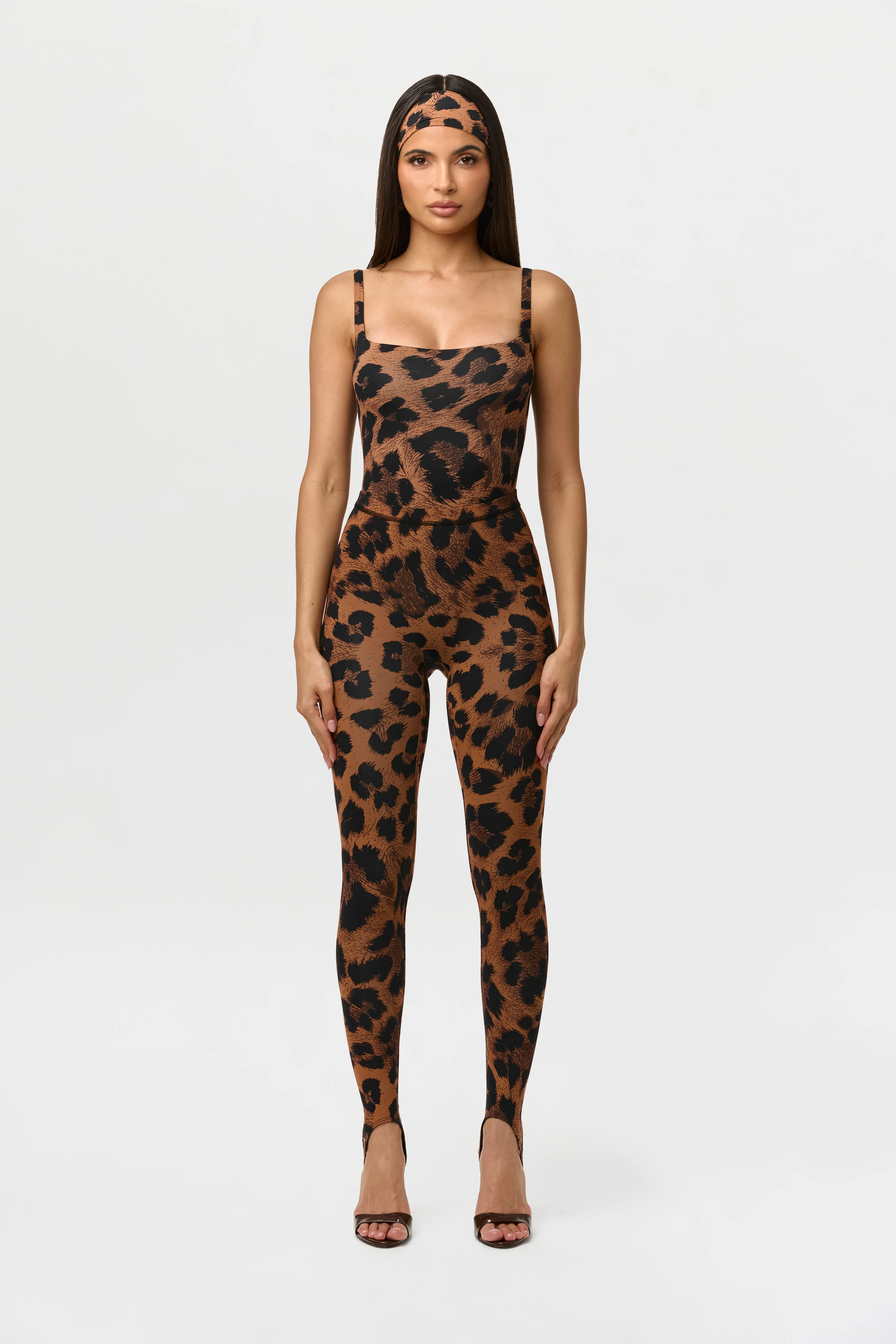 Naked Print Scoop Tank Bodysuit - Image 4