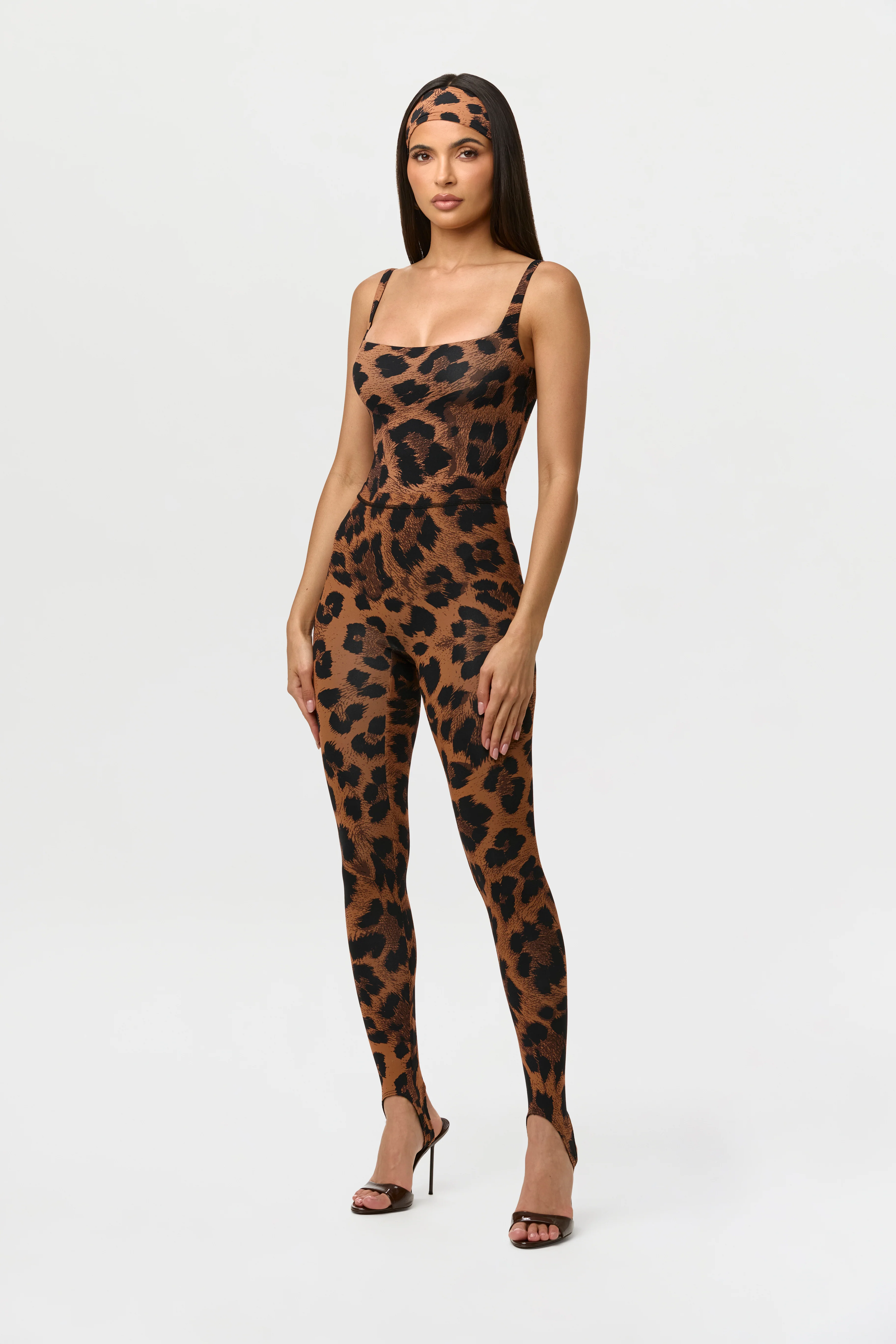 Naked Print Scoop Tank Bodysuit - Image 6