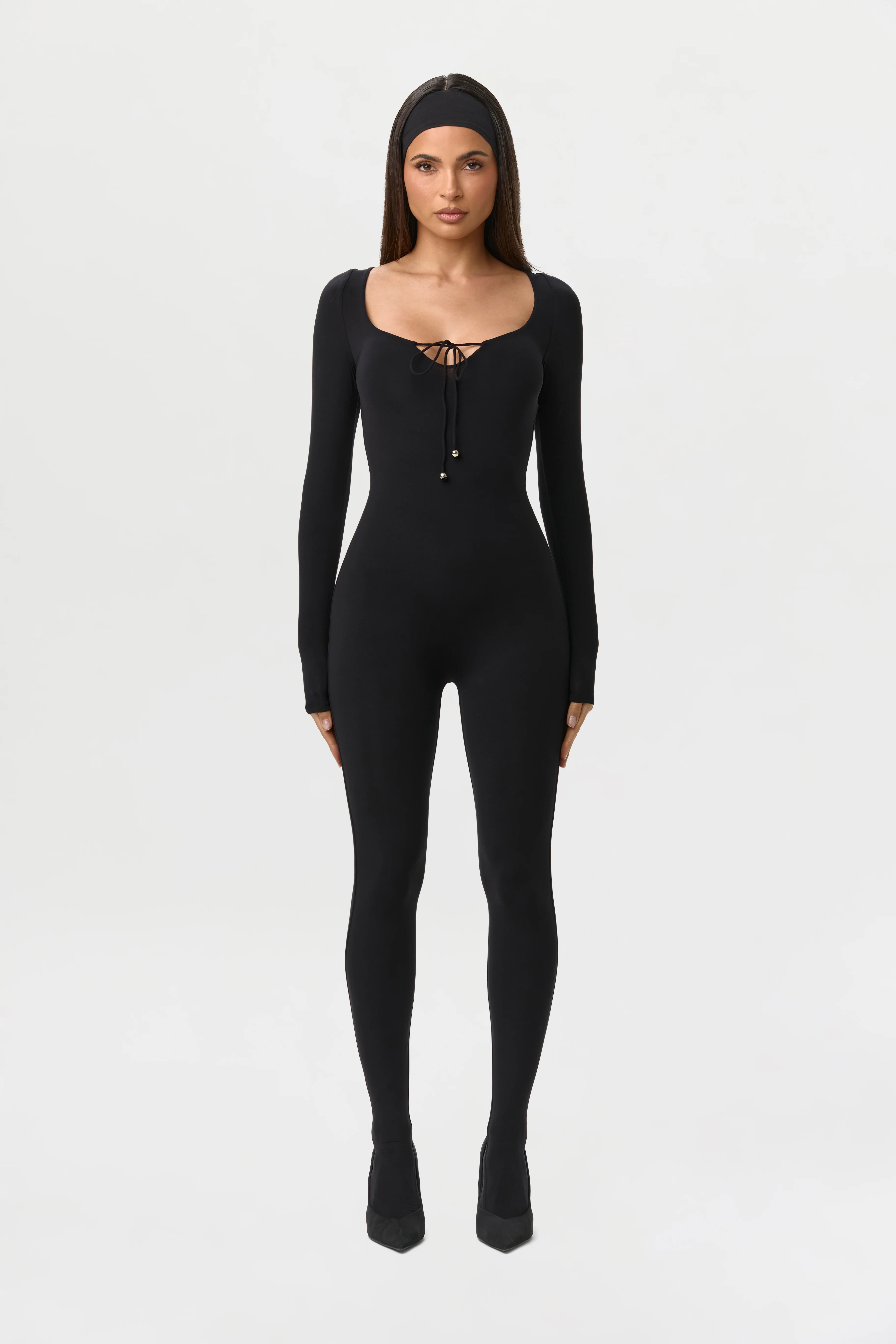 Naked Tie Closed Toe Jumpsuit - Image 2