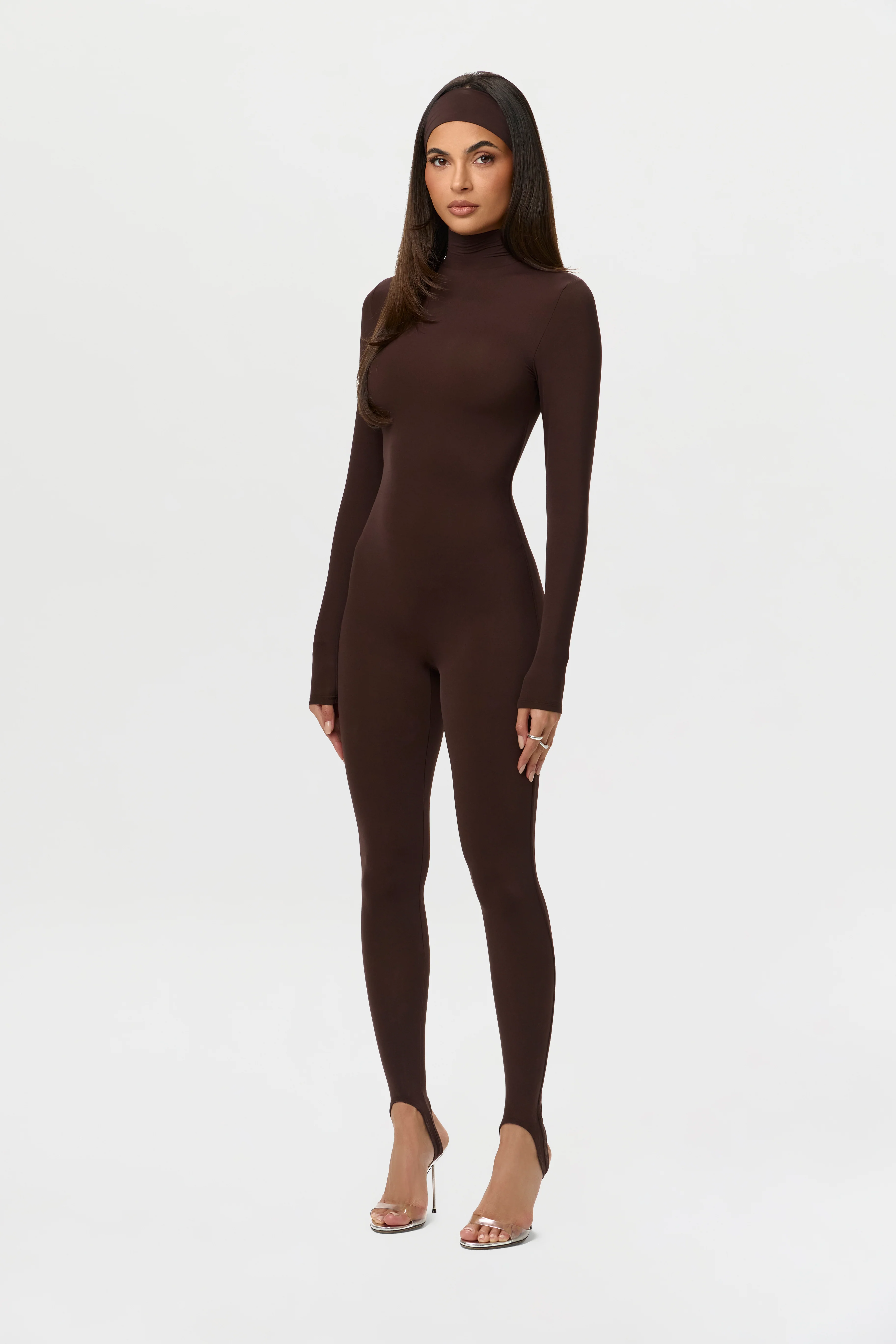 Naked Turtleneck Jumpsuit with Stirrup - Image 10