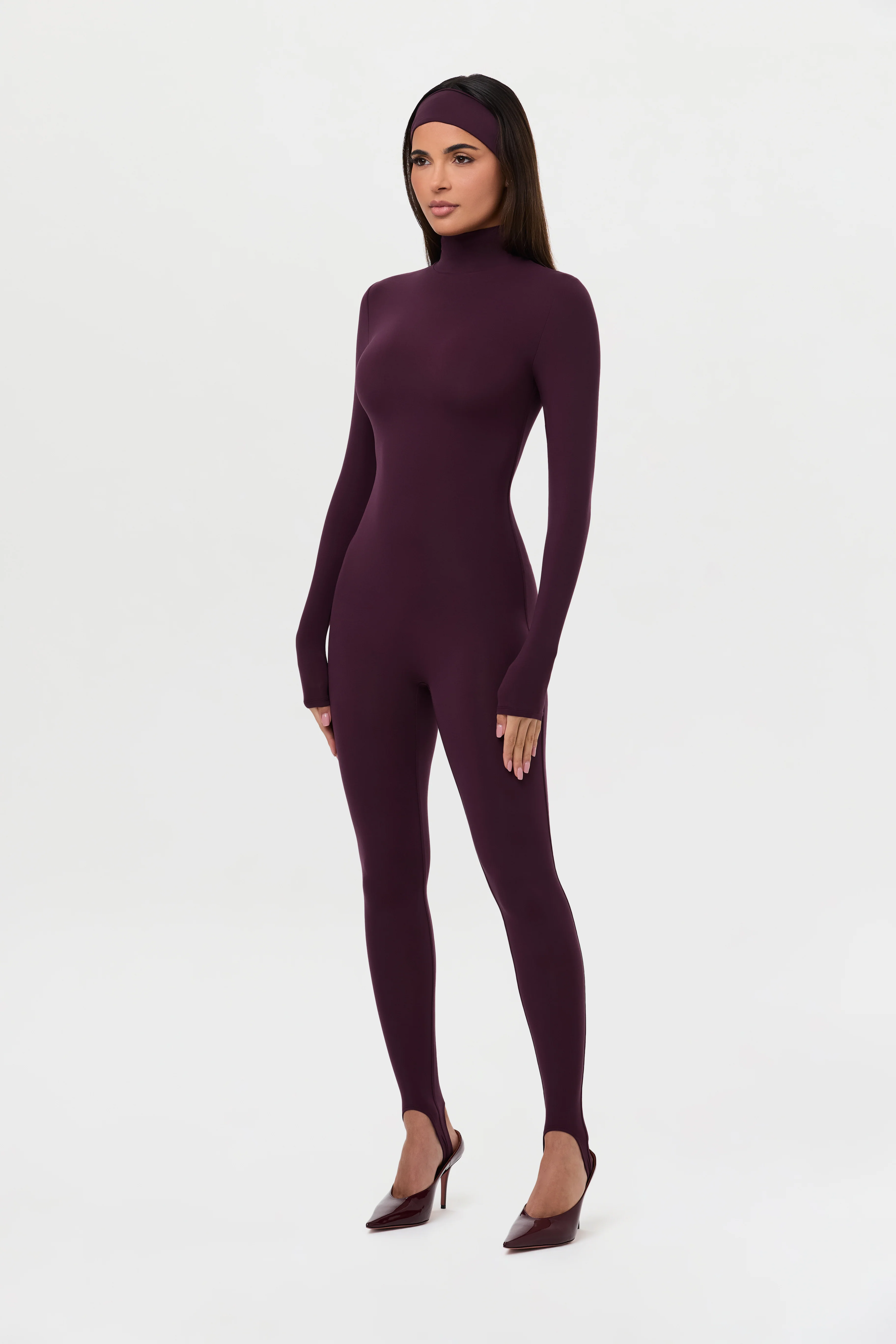 Naked Turtleneck Jumpsuit with Stirrup - Image 6