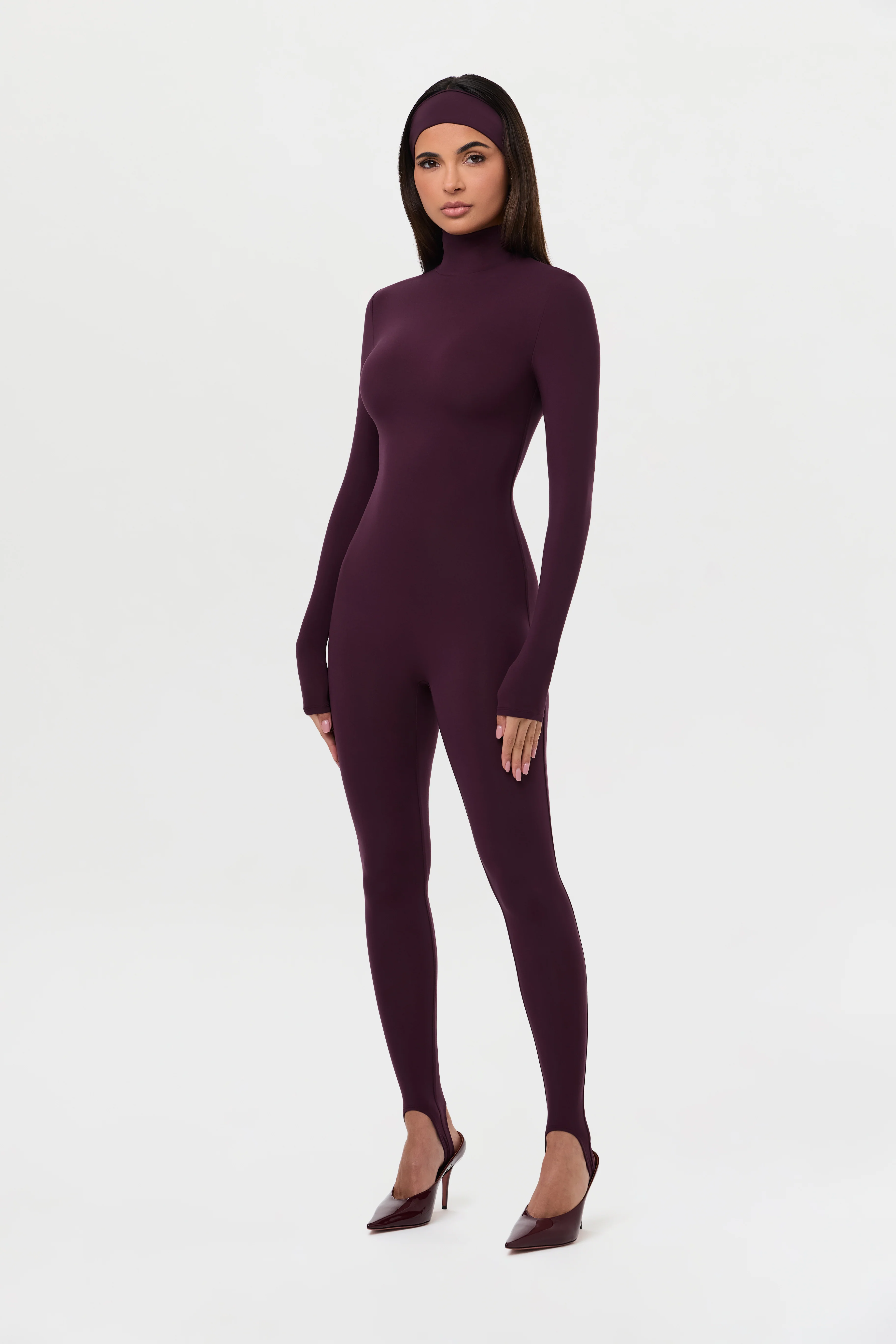 Naked Turtleneck Jumpsuit with Stirrup - Image 7