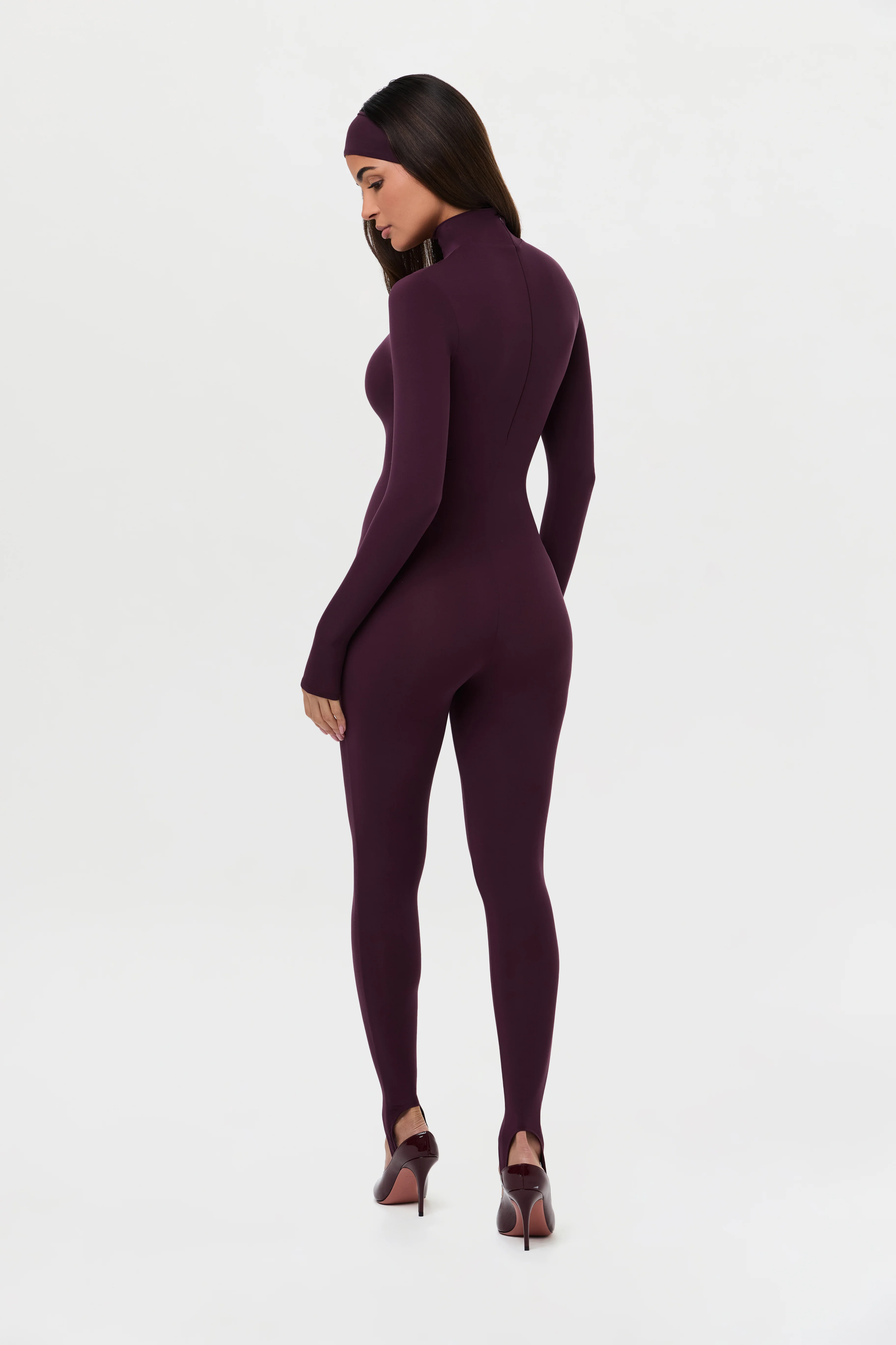 Naked Turtleneck Jumpsuit with Stirrup - Image 9