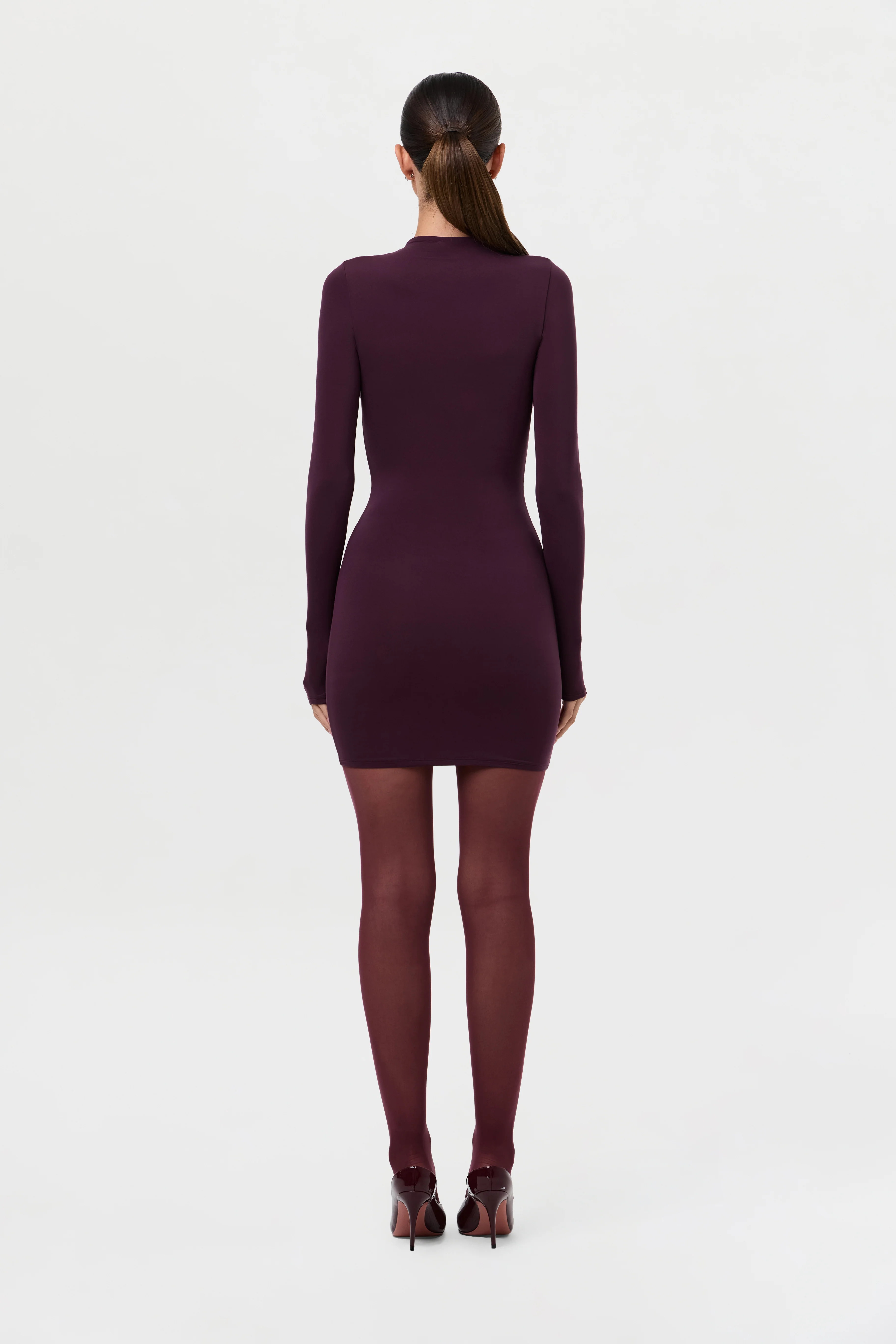 Naked Mock Neck Mini Dress - Image 23