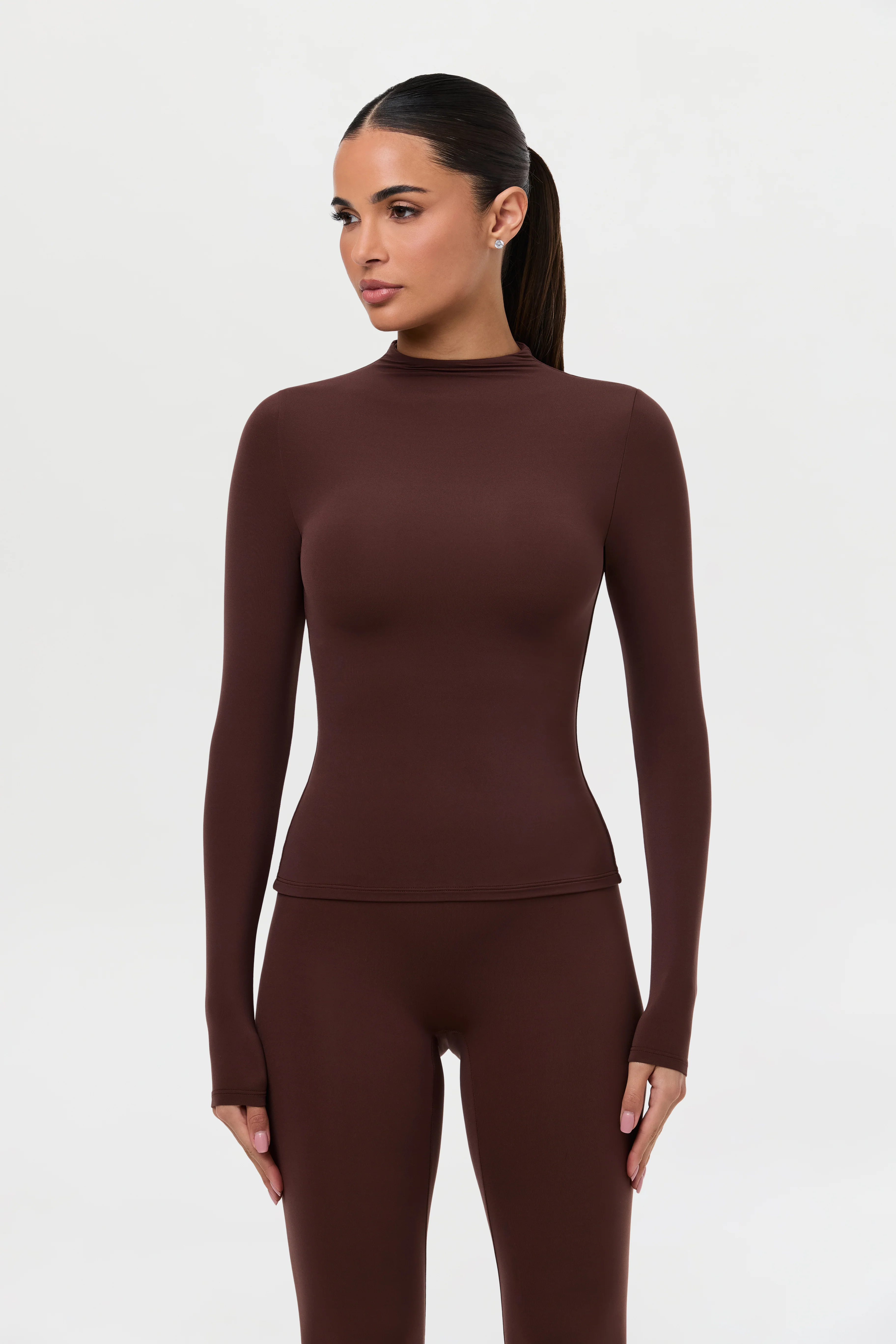 Naked Mock Neck Top - Image 44