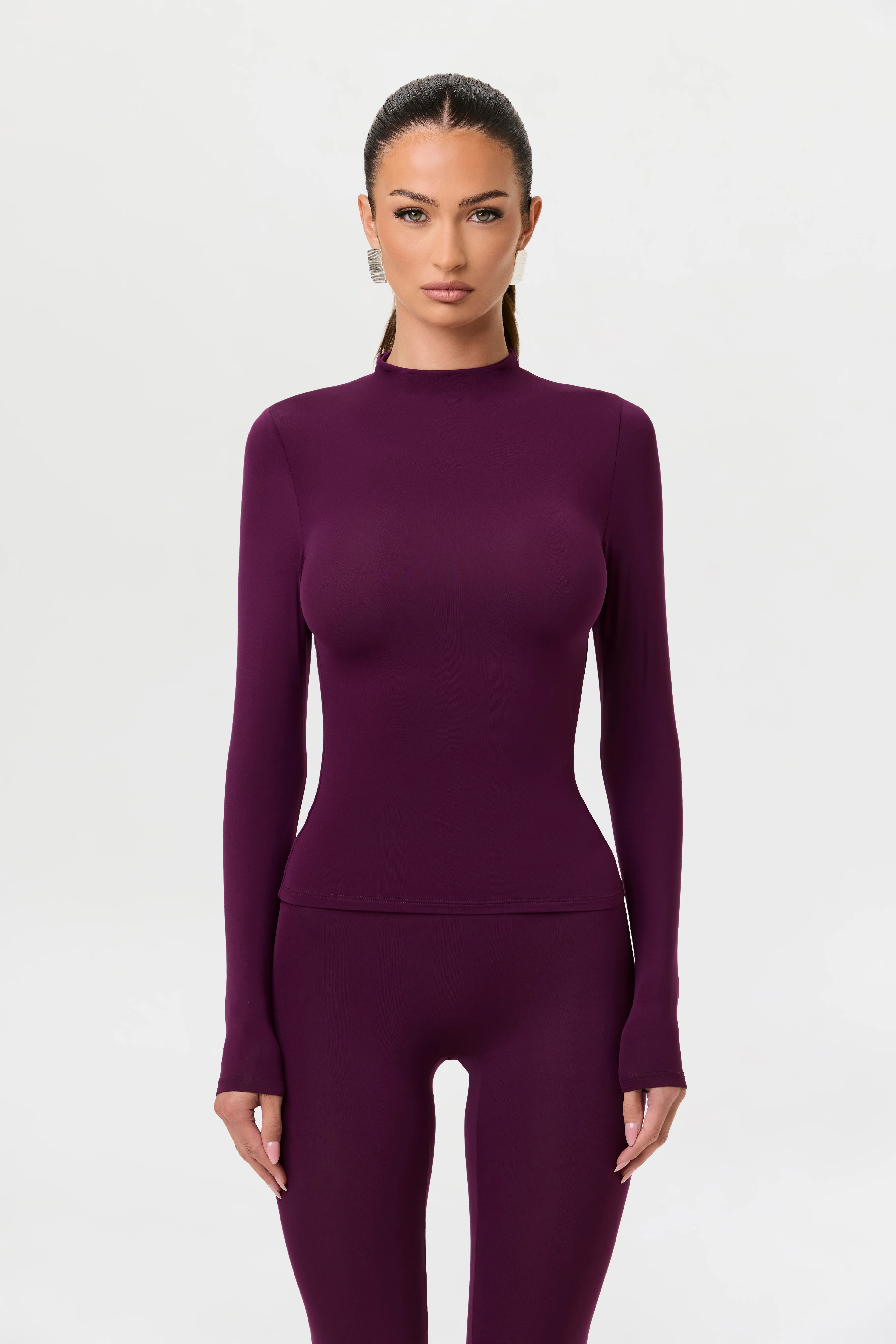 Naked Mock Neck Top - Image 47